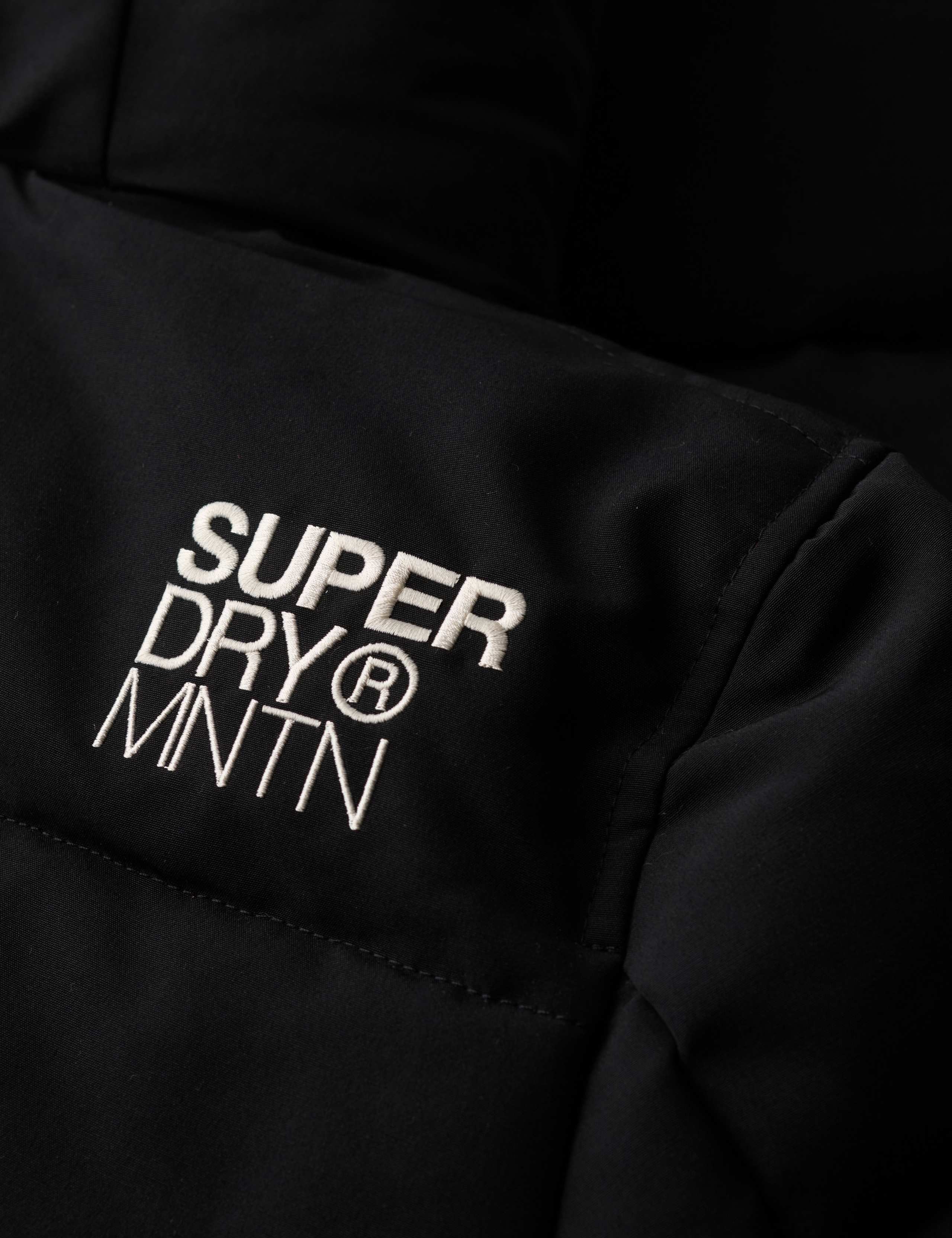 Padded Hooded Borg Lined Bomber Jacket 7 of 7