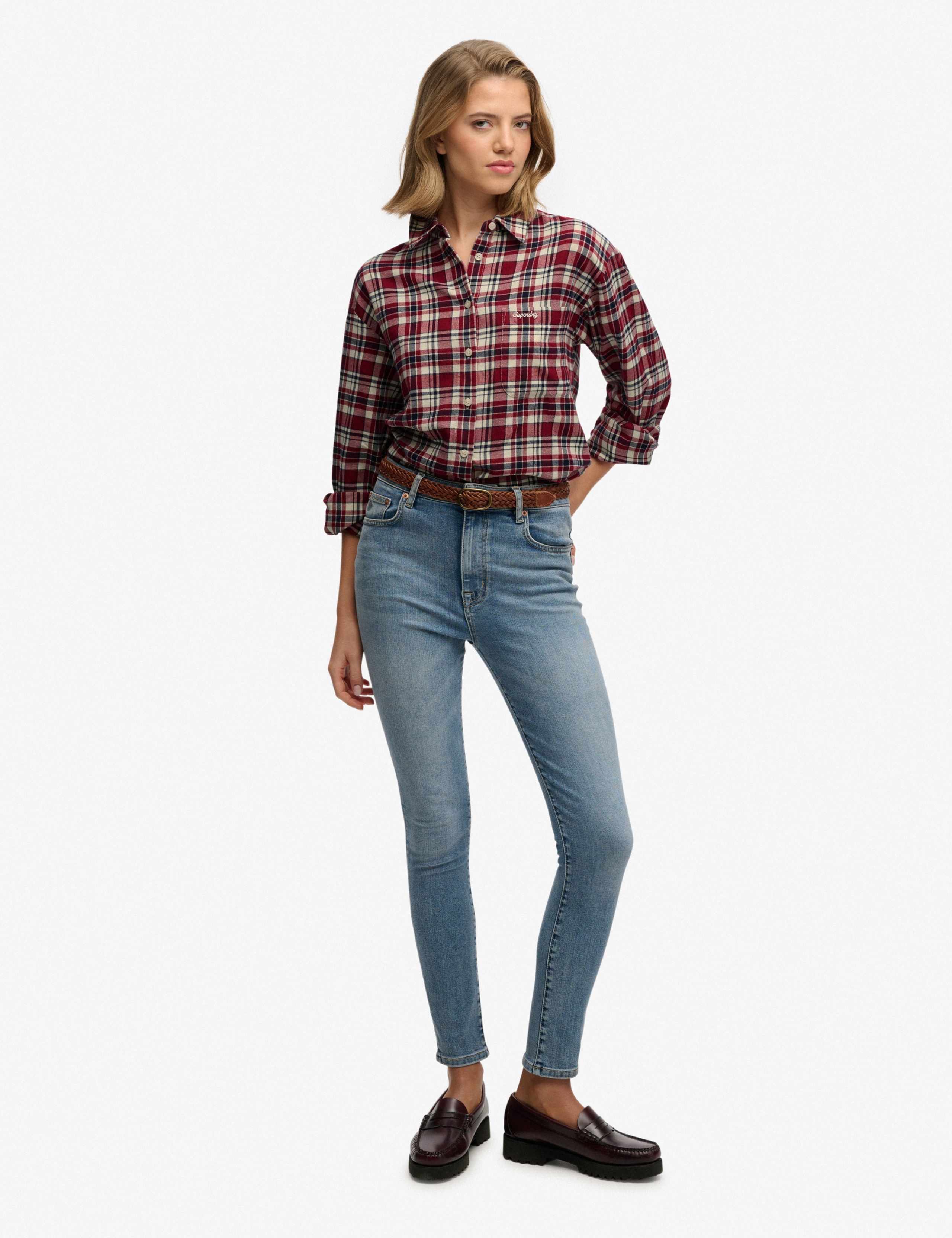 Pure Cotton Checked Relaxed Flannel Shirt 3 of 7