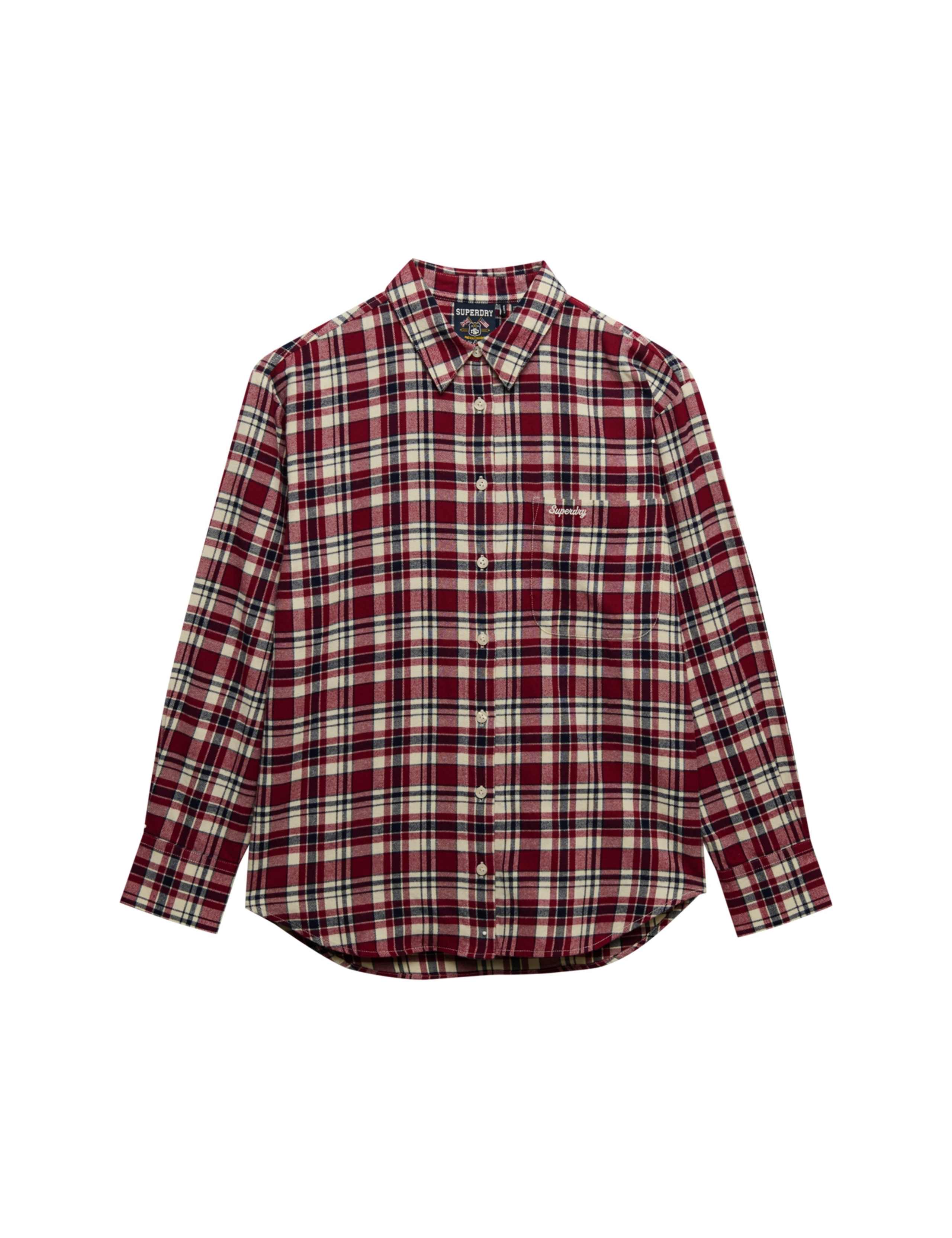 Pure Cotton Checked Relaxed Flannel Shirt 2 of 7