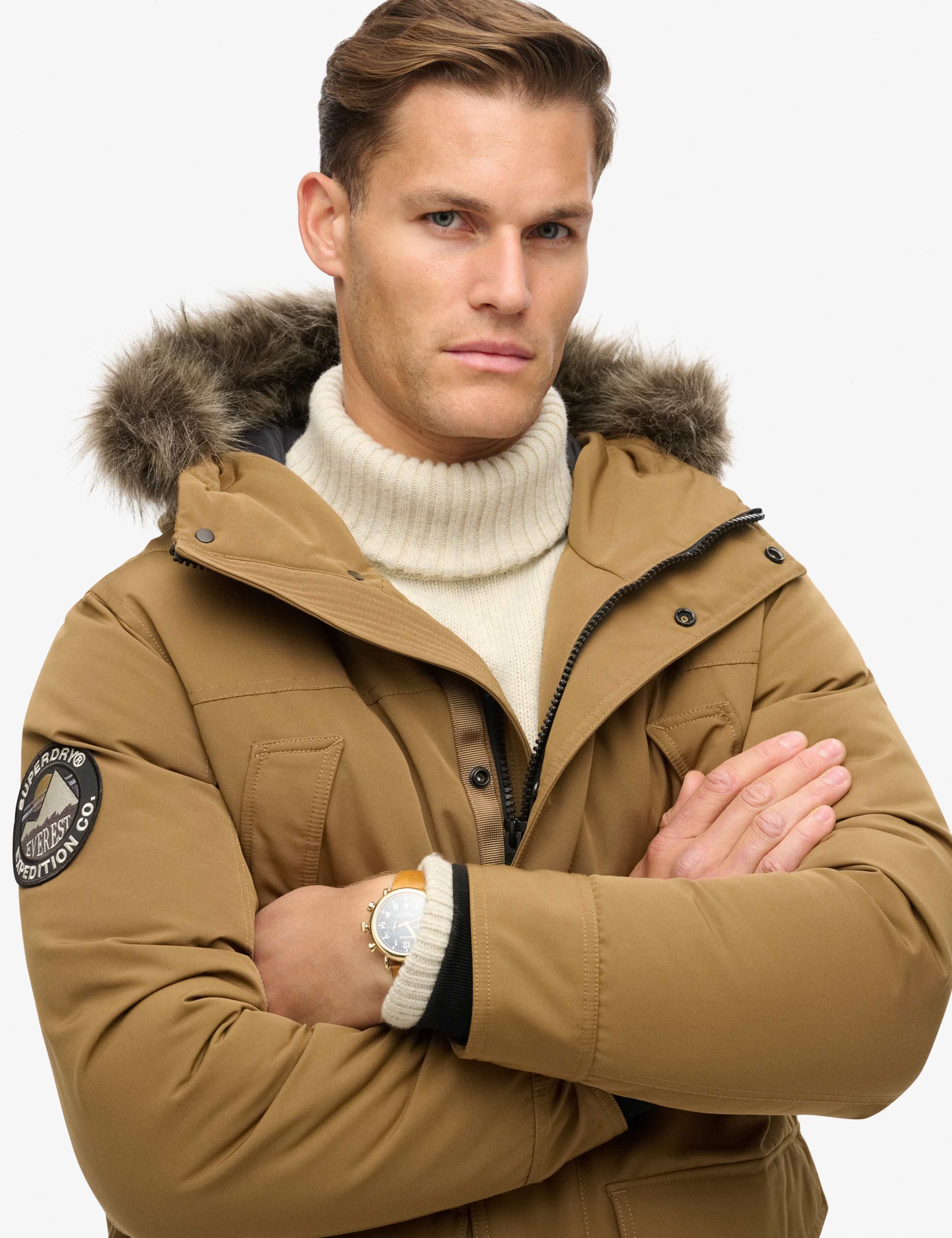 Padded Hooded Longline Faux Fur Trim Parka Jacket 4 of 6