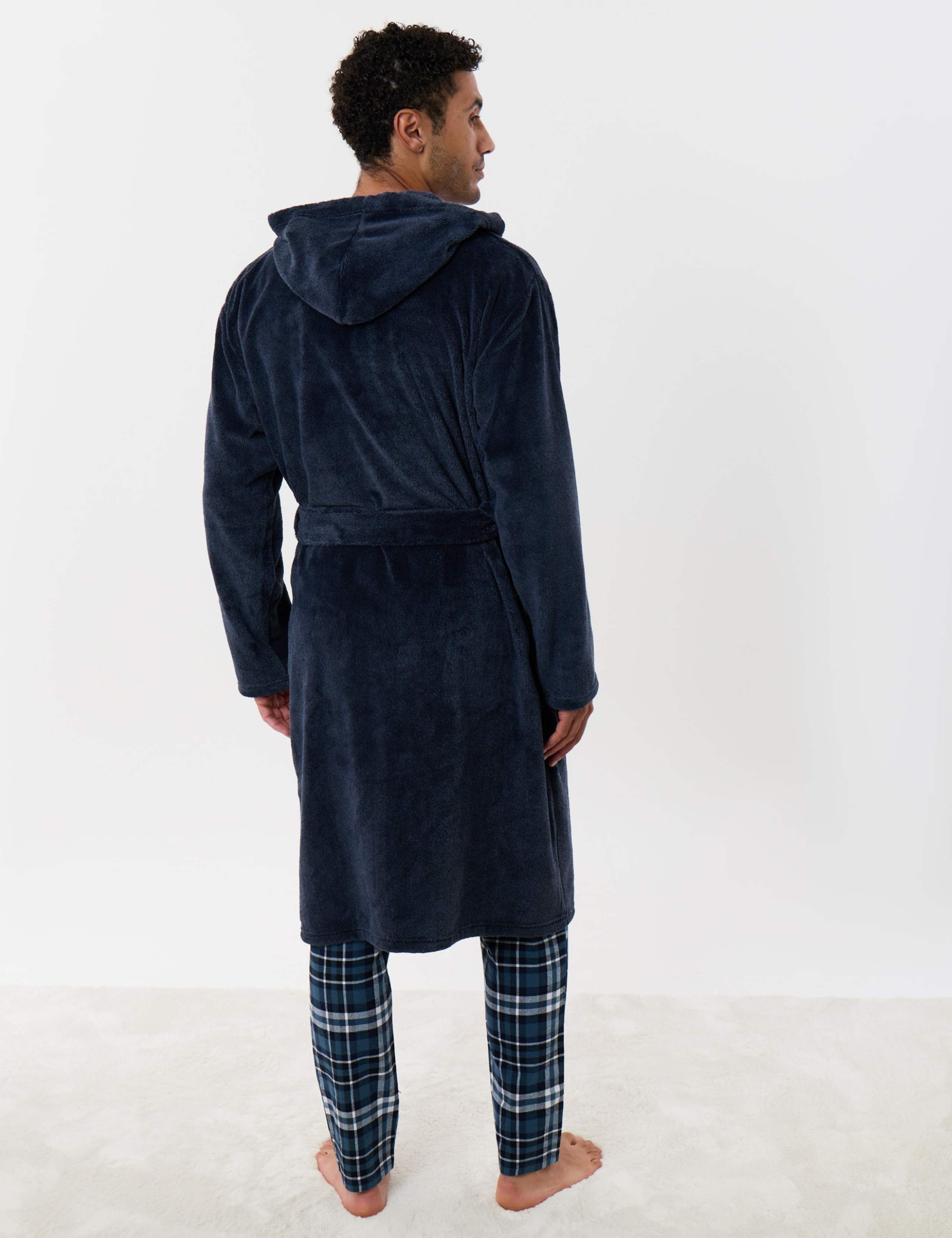 Fleece Hooded Dressing Gown 5 of 5