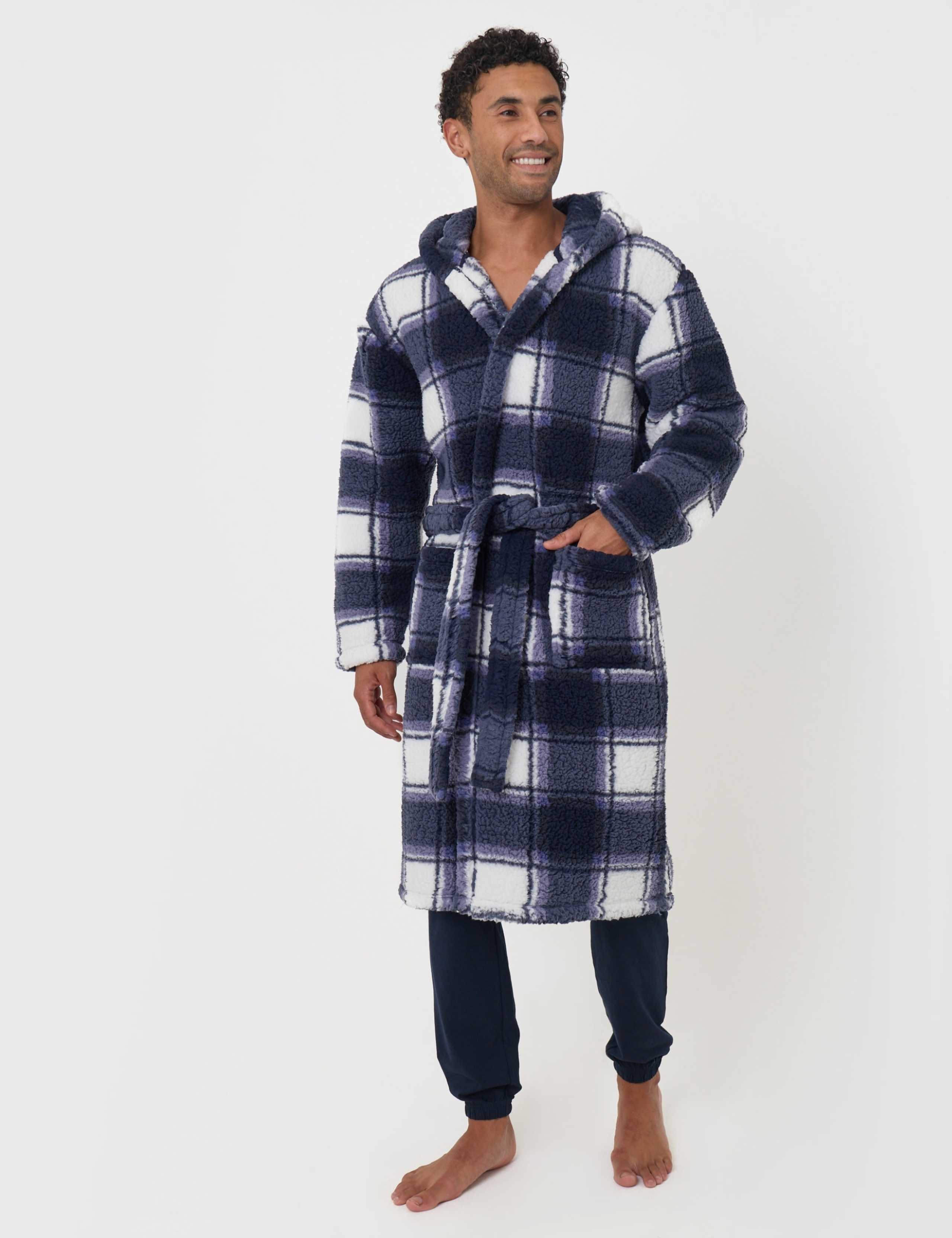 Sherpa Lined Shawl Collar Dressing Gown 3 of 5