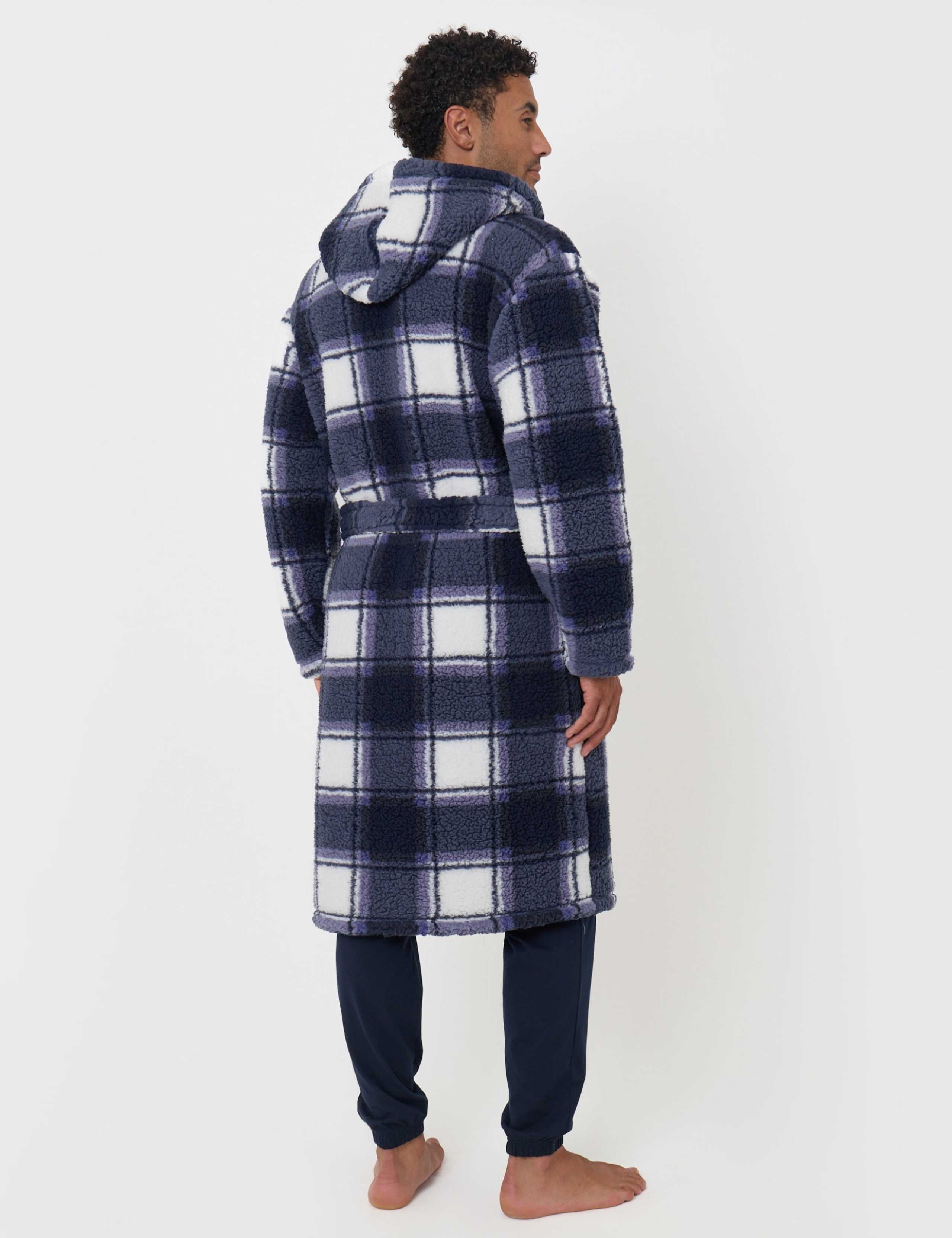 Sherpa Lined Shawl Collar Dressing Gown 5 of 5
