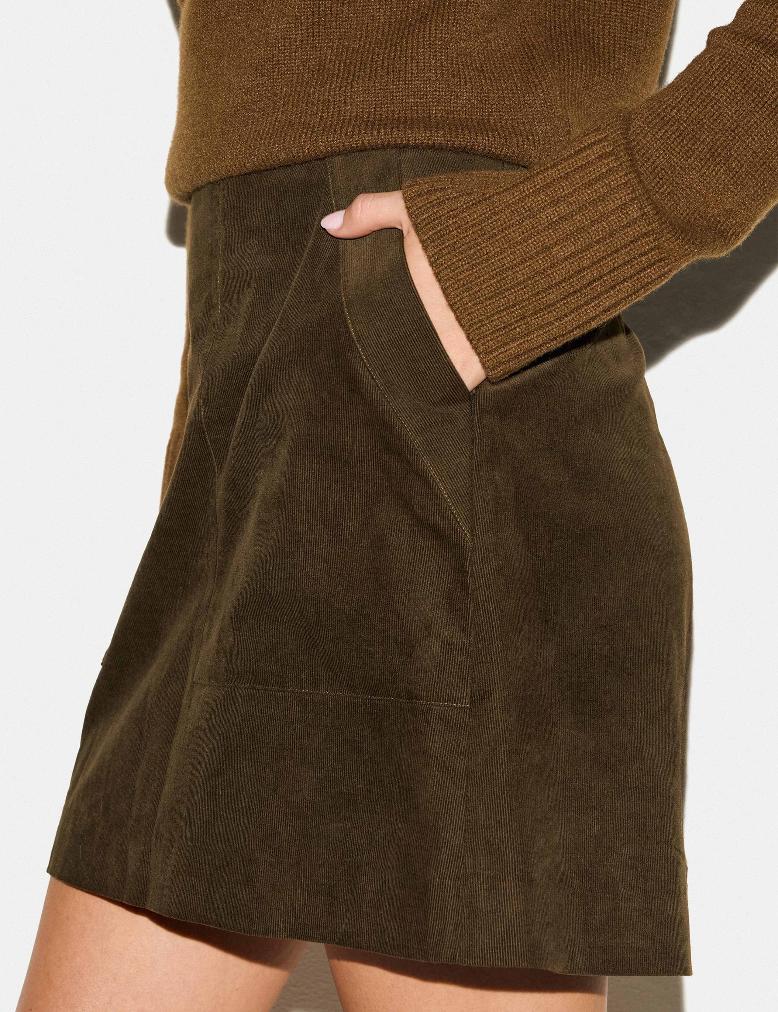 Cord High Waisted Mini Skirt 3 of 5