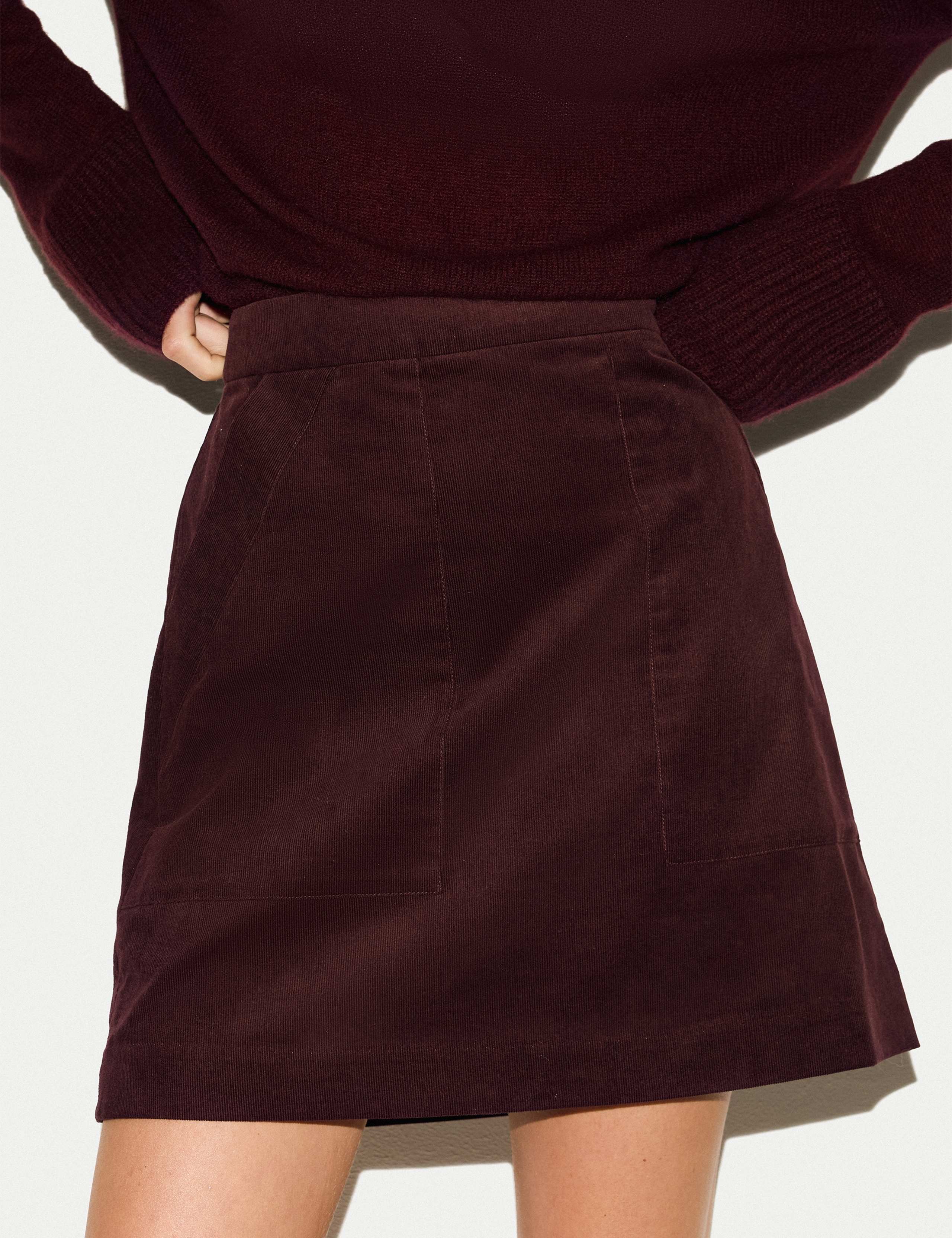 Cord High Waisted Mini Skirt 3 of 6