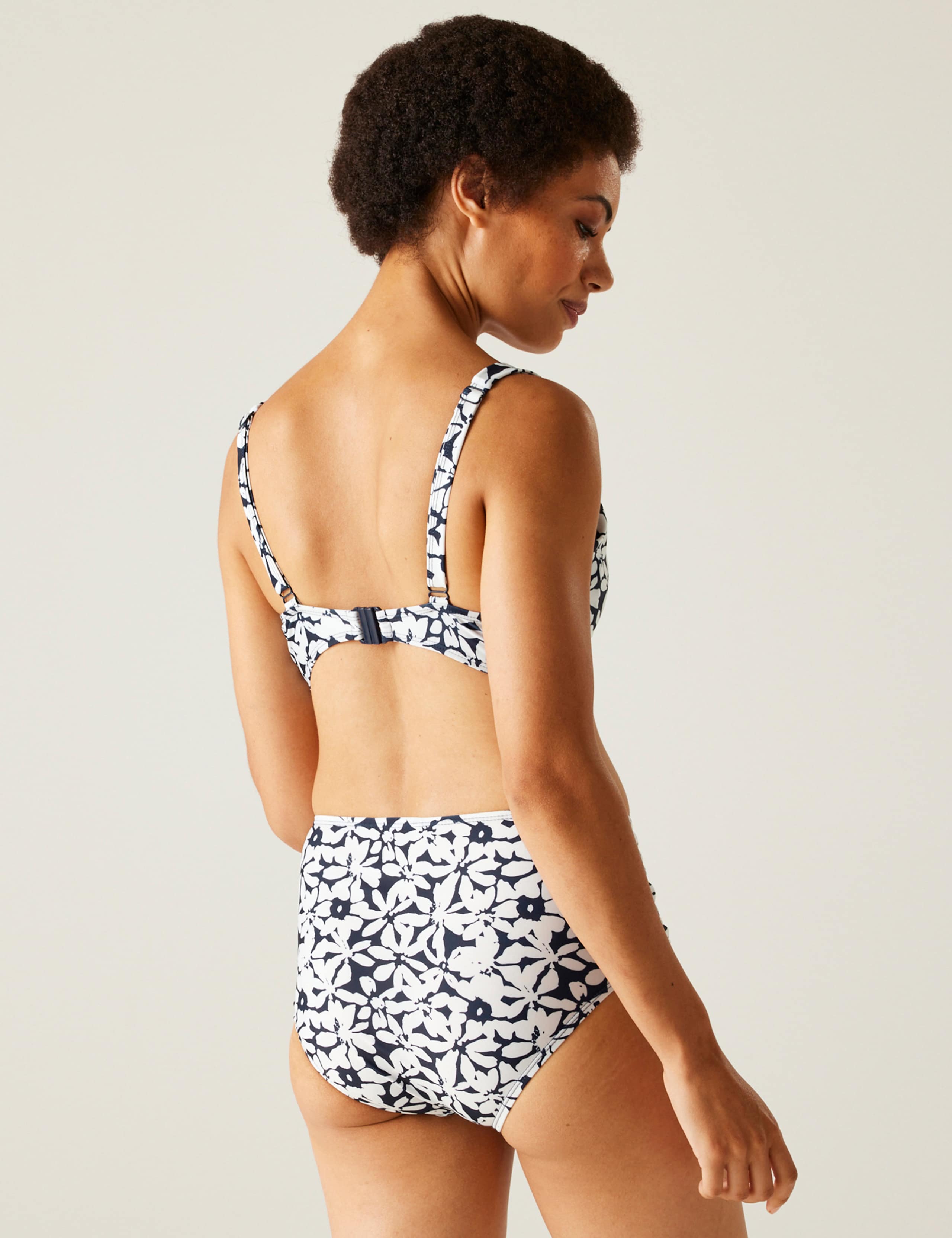 Paloma Striped V-Neck Bikini Top 3 of 11