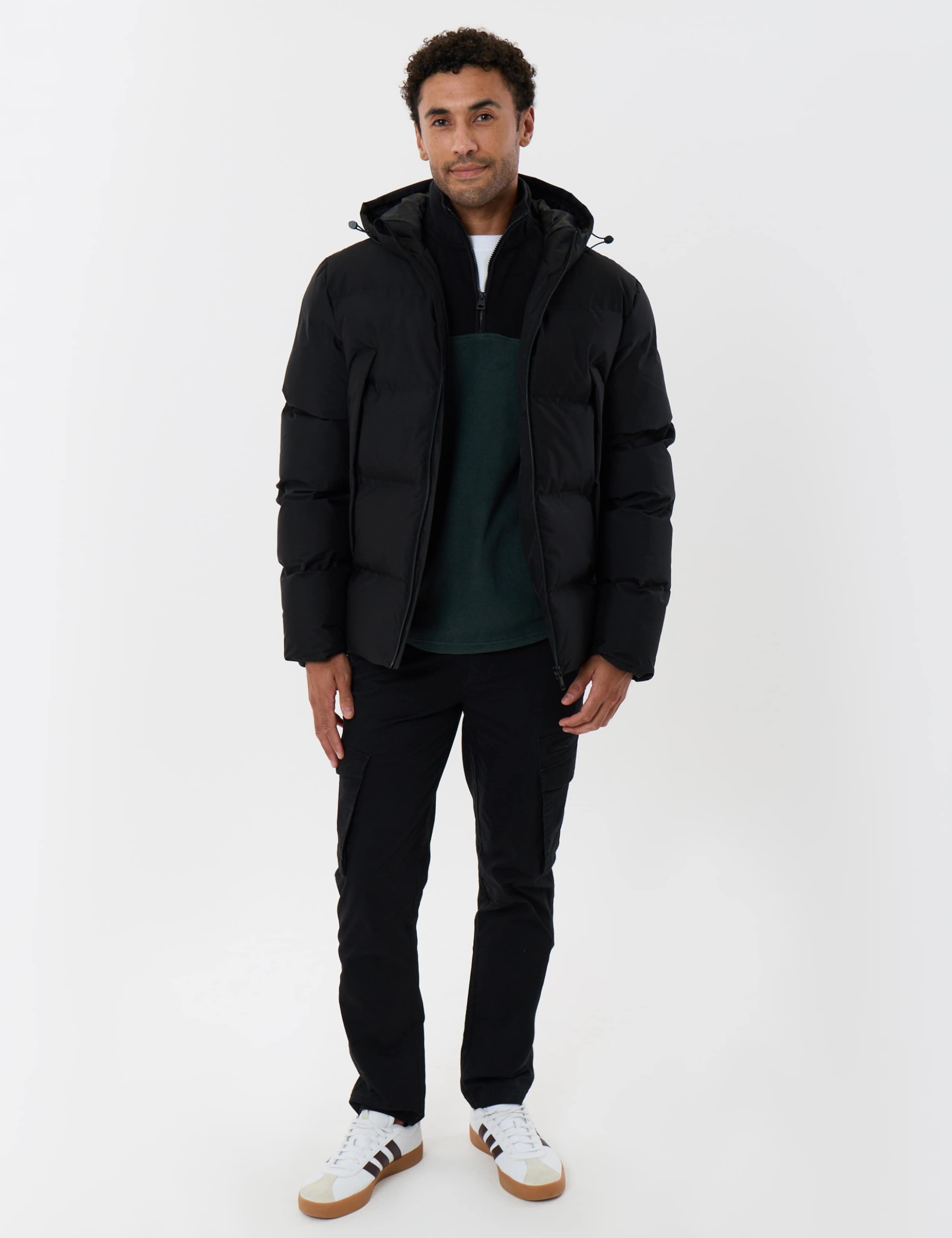Regular Fit Showerproof Hooded Puffer Jacket 3 of 7
