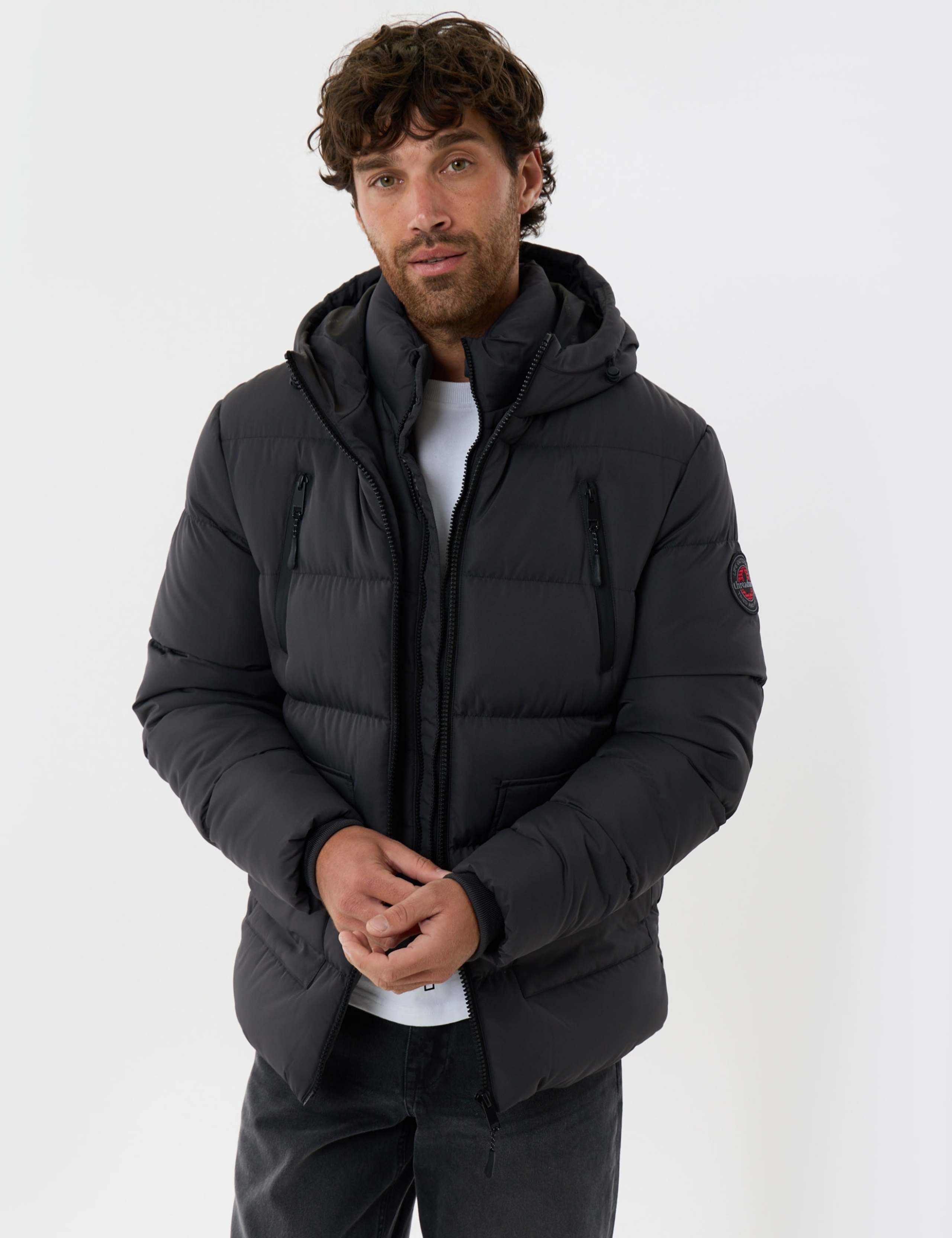 Regular Fit Quilted Hooded Puffer Jacket 1 of 8
