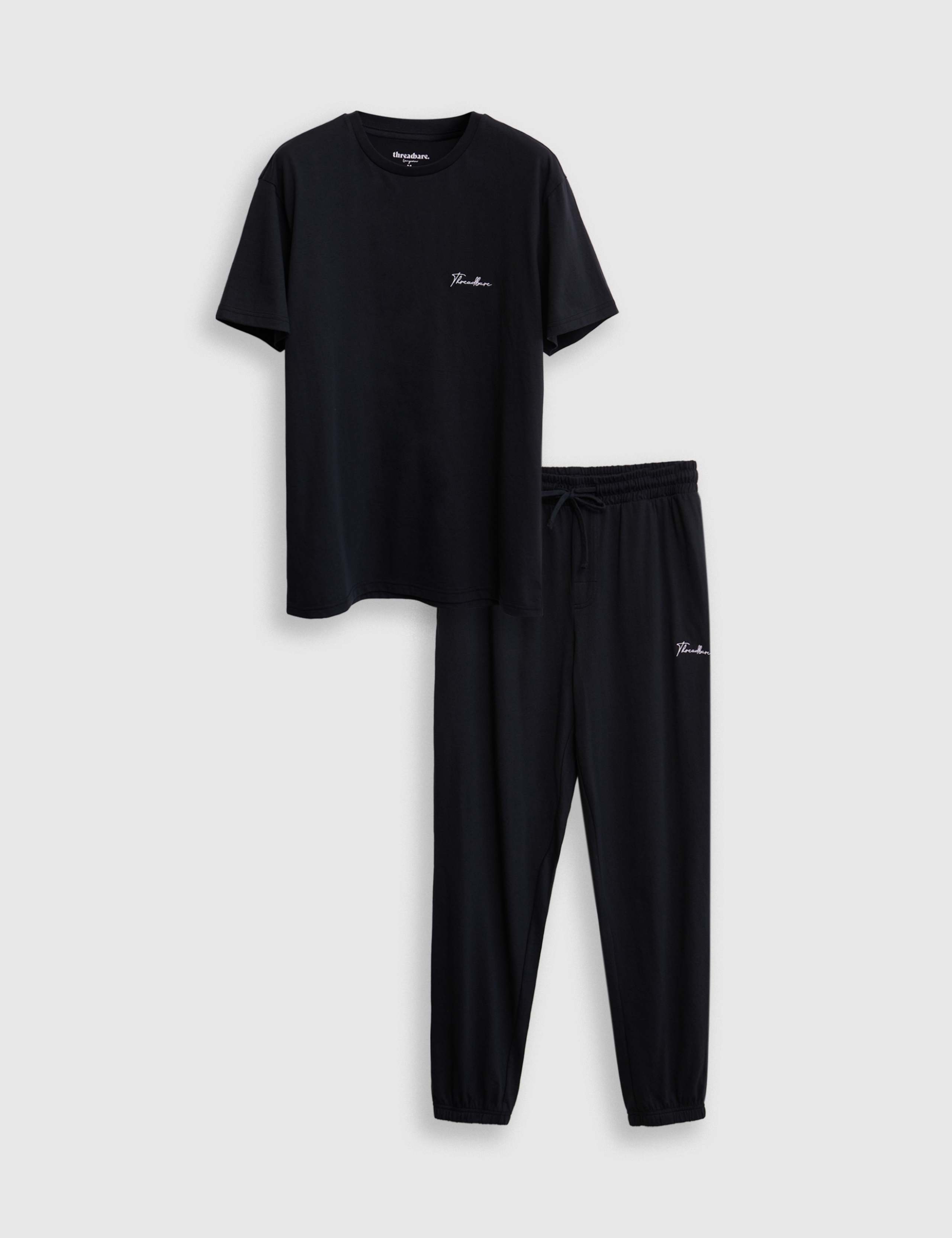 Cotton Rich Crew Neck Lounge Set 2 of 5