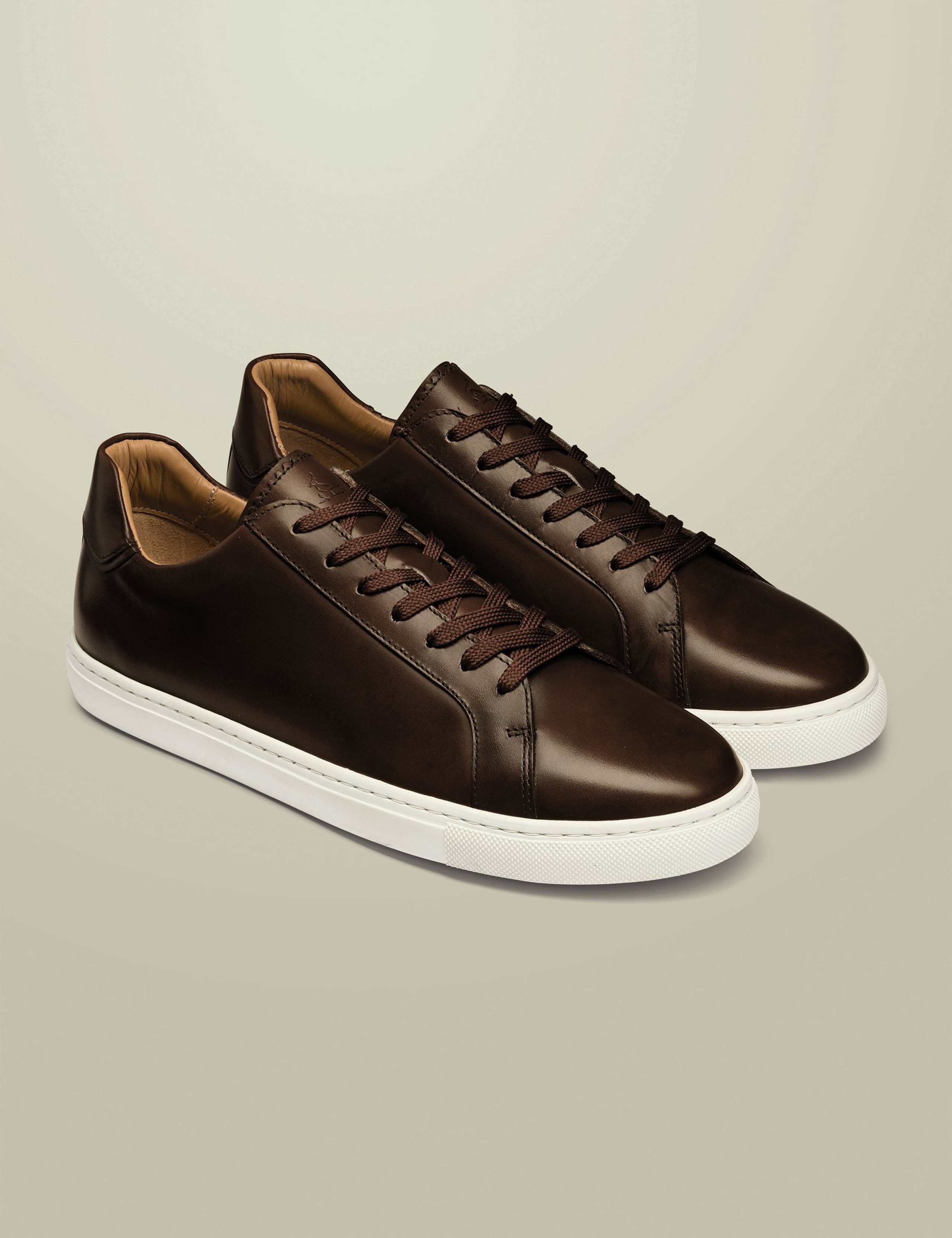 Leather Lace Up Trainers 2 of 4