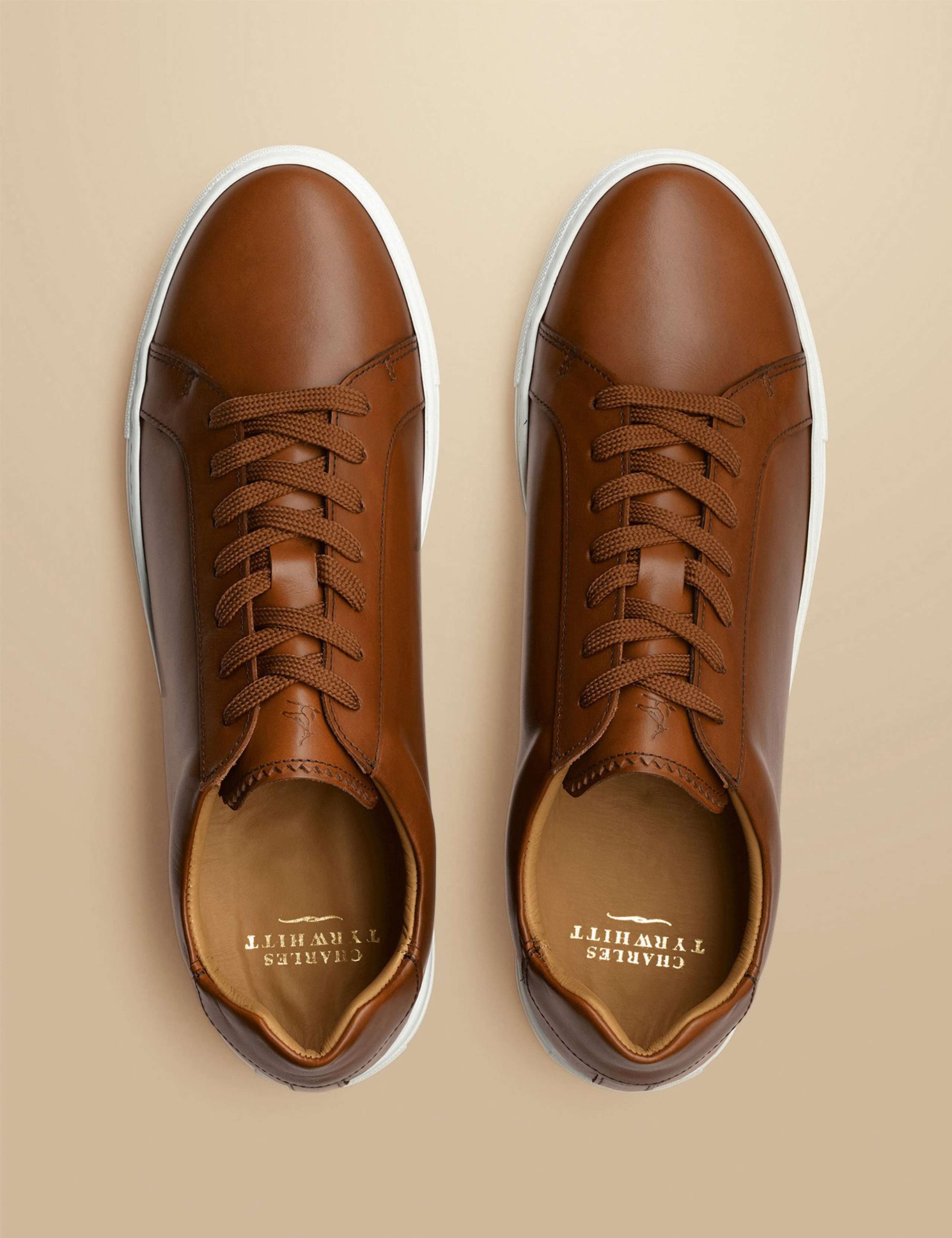 Leather Lace Up Trainers 5 of 7