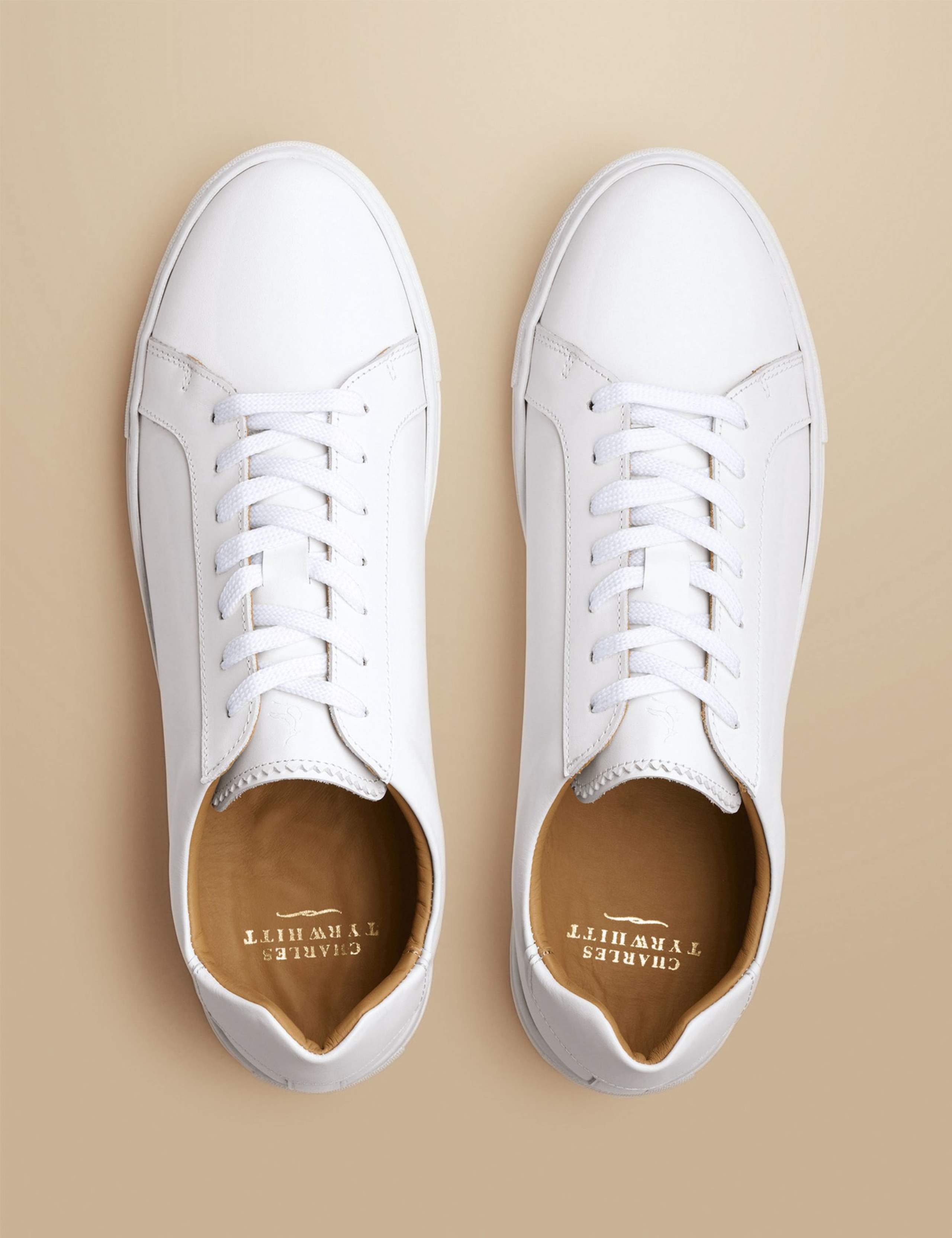 Leather Lace Up Trainers 5 of 6