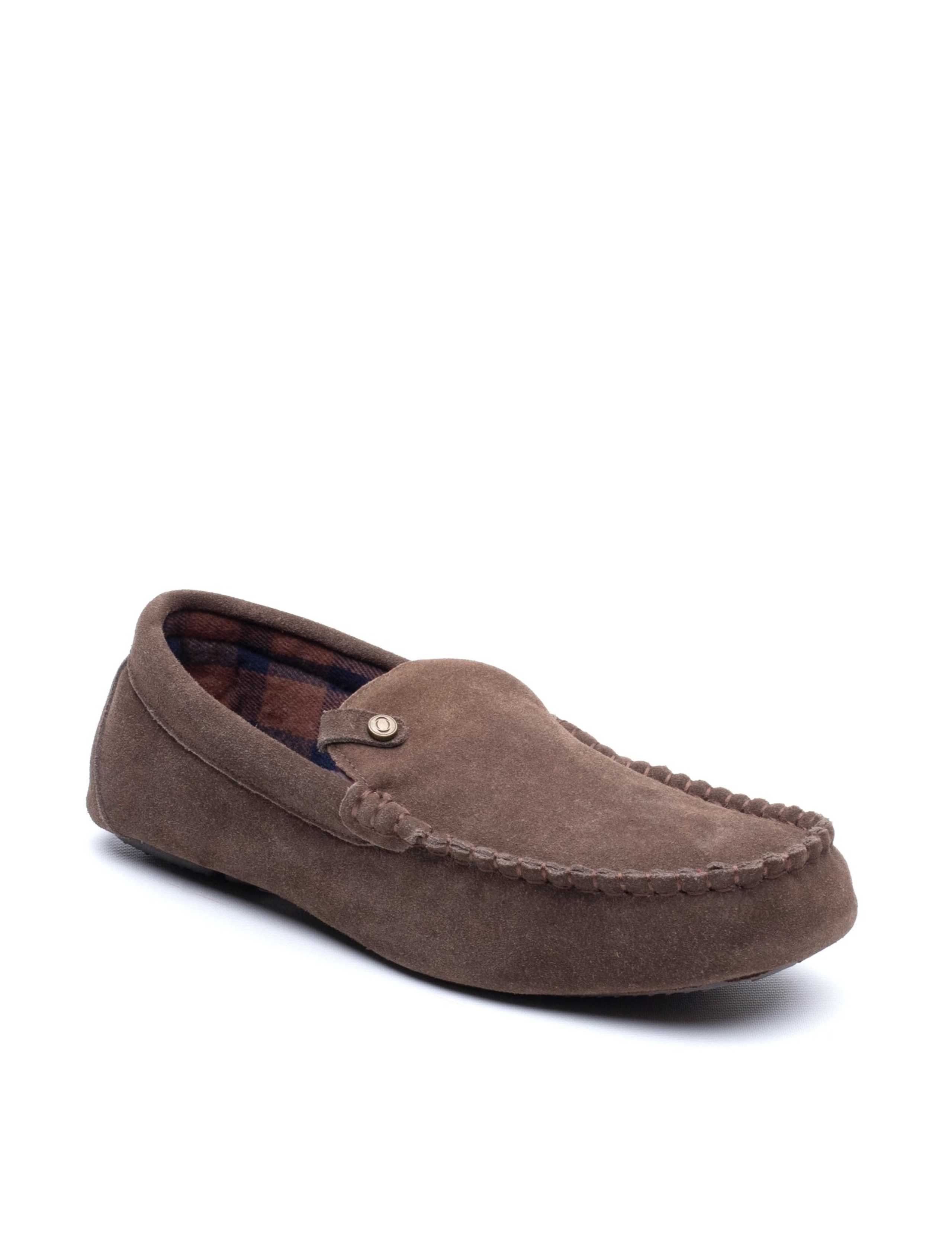 Suede Moccasin Slippers 2 of 5