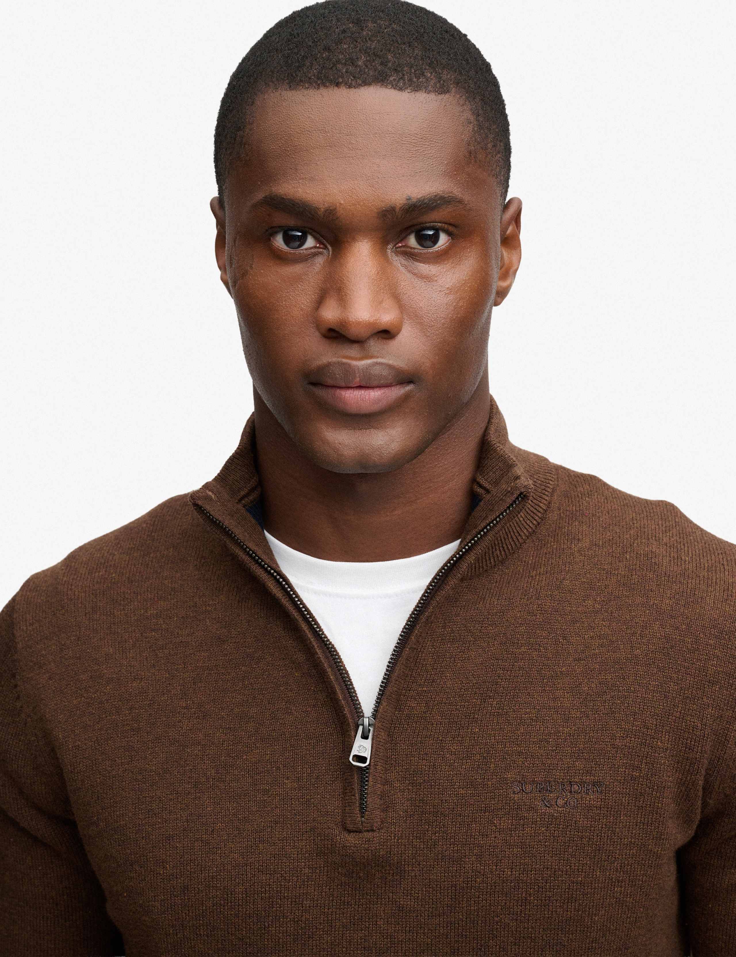 Pure Cotton Half Zip Jumper 5 of 7