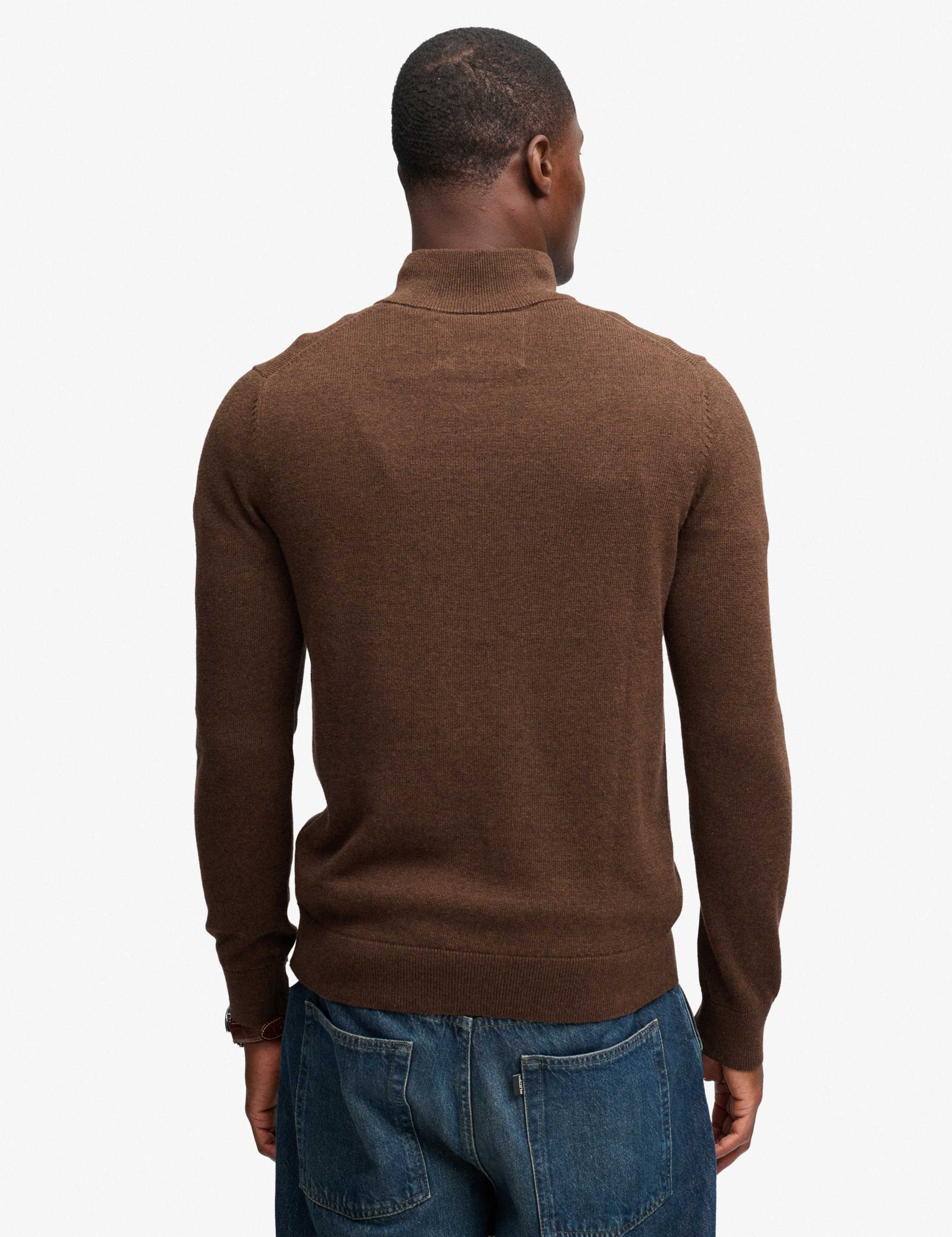 Pure Cotton Half Zip Jumper 6 of 7
