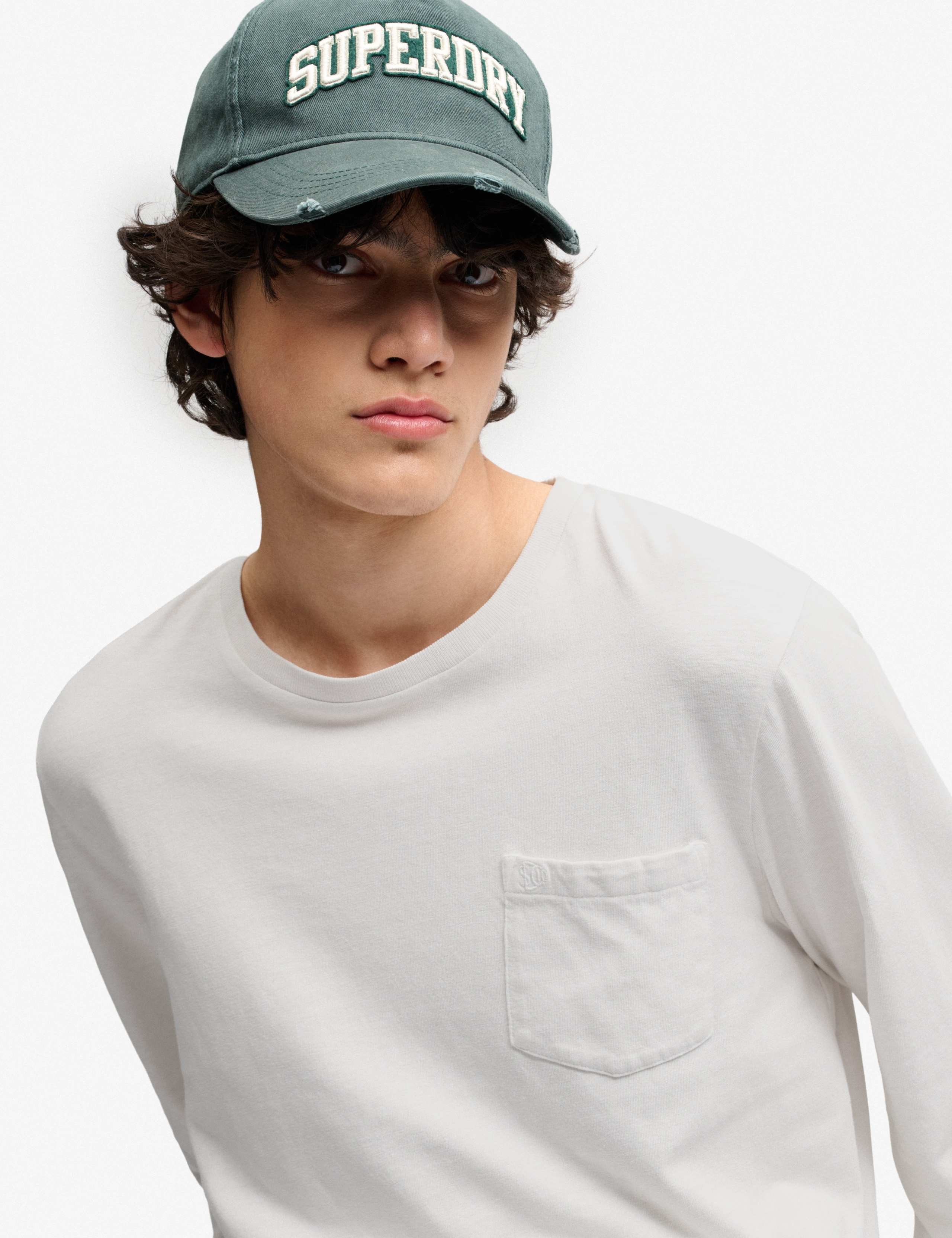 Cotton Rich Long Sleeve T-Shirt With Linen 5 of 7