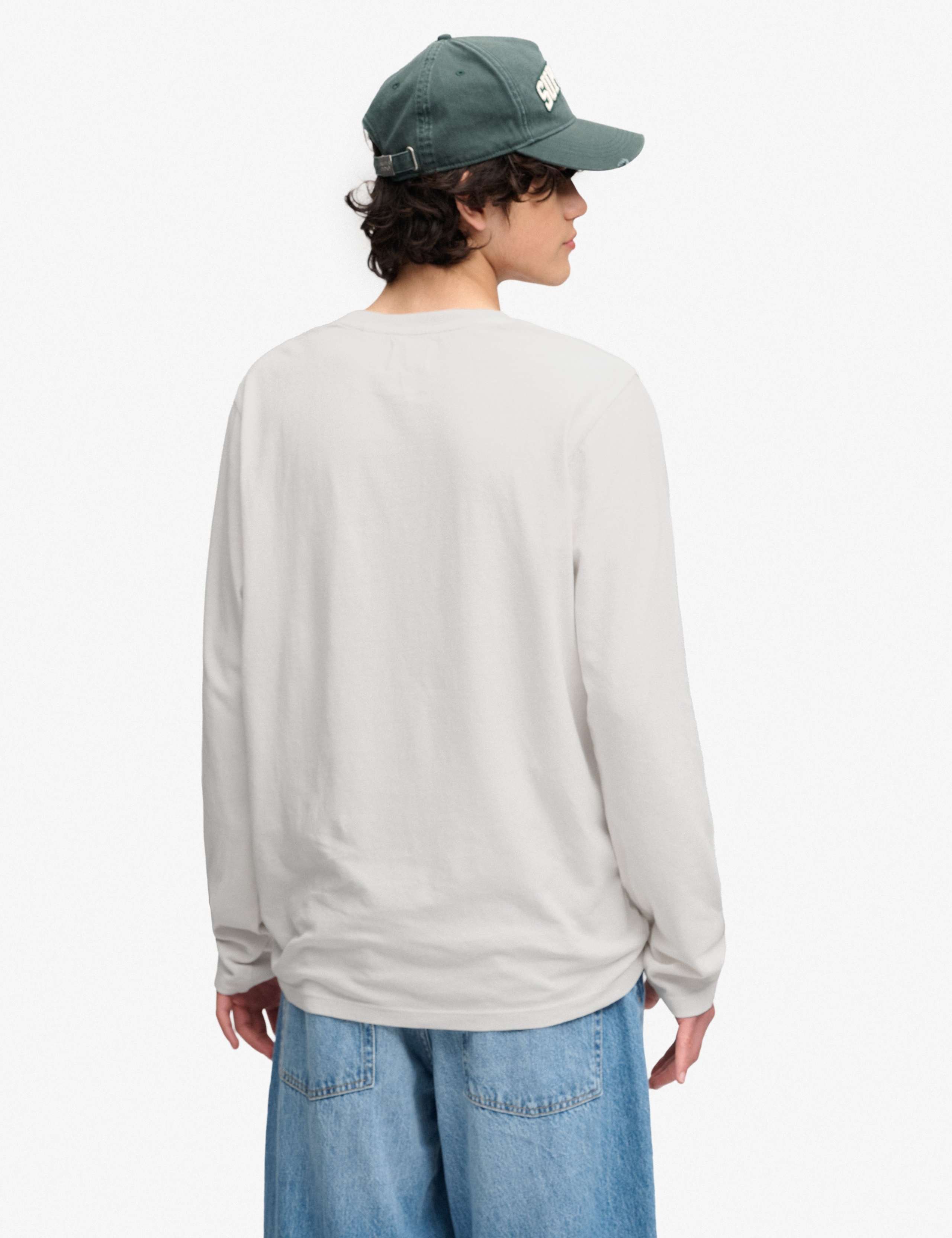 Cotton Rich Long Sleeve T-Shirt With Linen 6 of 7