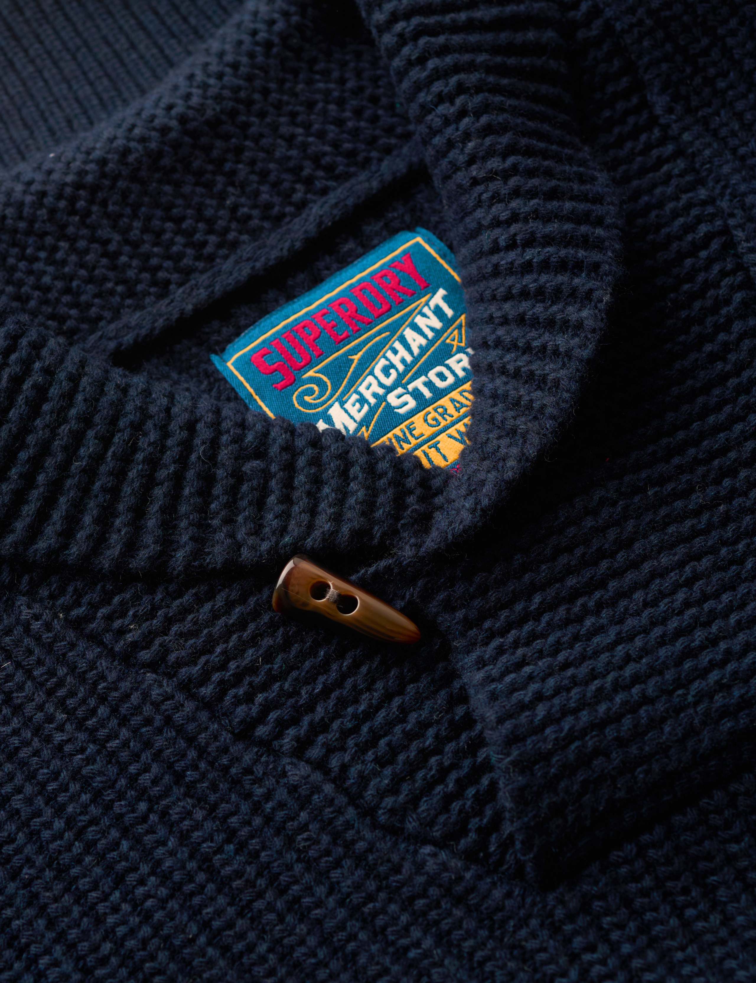 Wool Blend Textured Shawl Collar Jumper 6 of 6