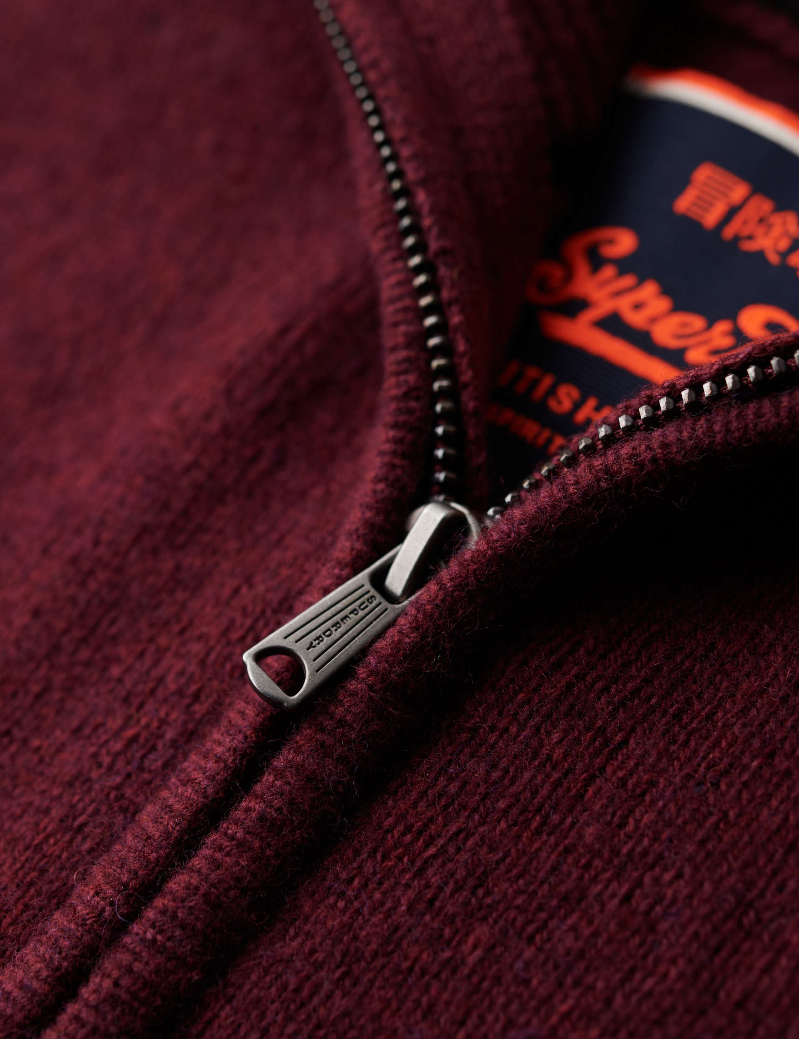 Wool Blend Cable V-Neck Half Zip Jumper 5 of 7