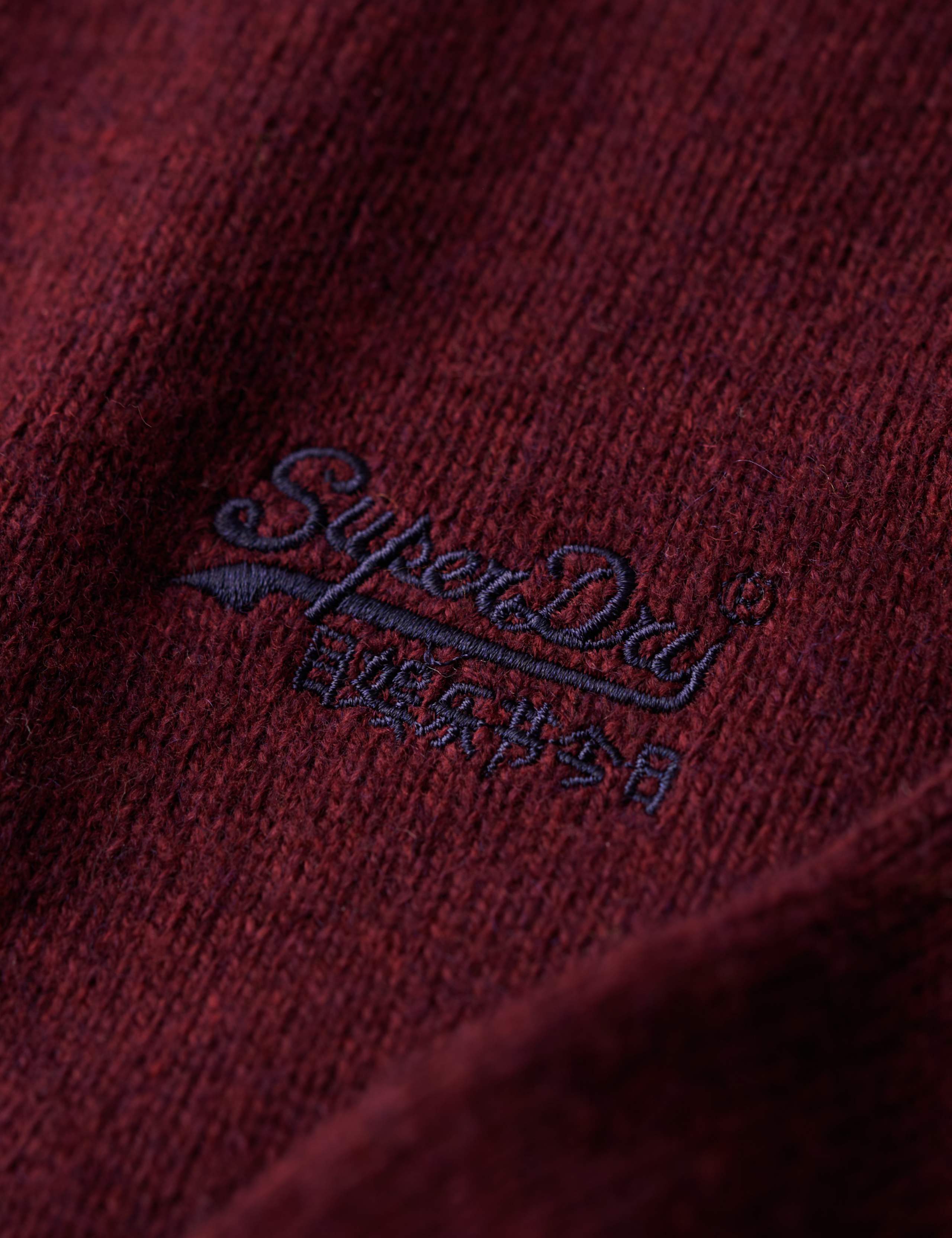 Wool Blend Cable V-Neck Half Zip Jumper 6 of 7