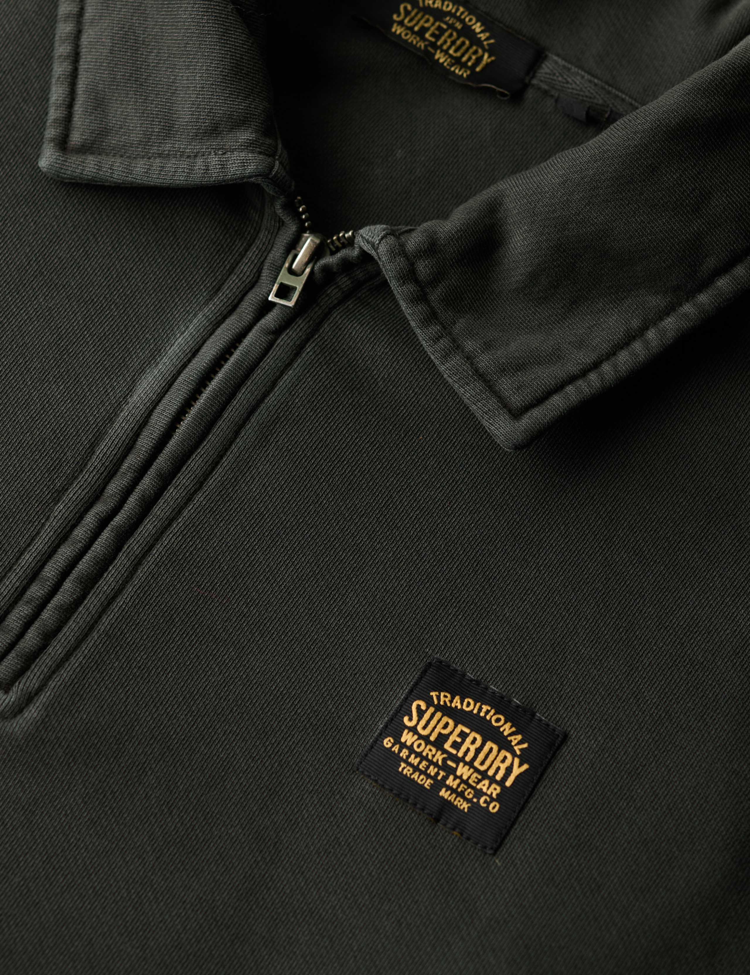 Pure Cotton Half Zip Long Sleeve Sweatshirt 6 of 6