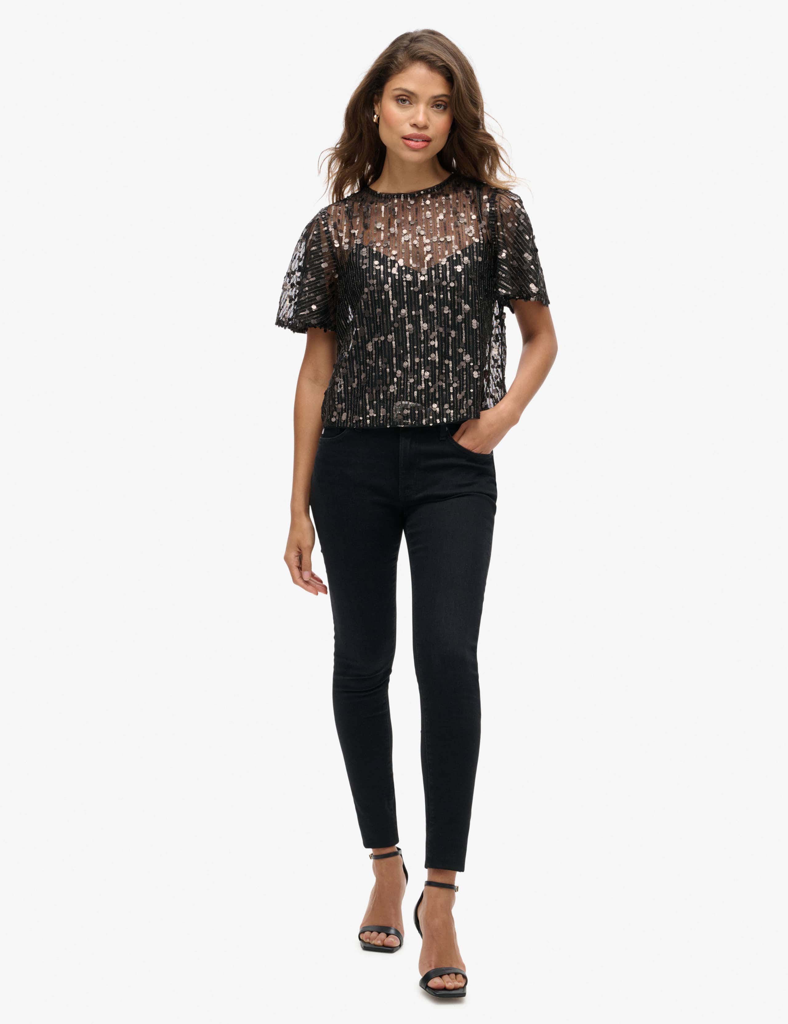 Sheer Sequin Top 5 of 6