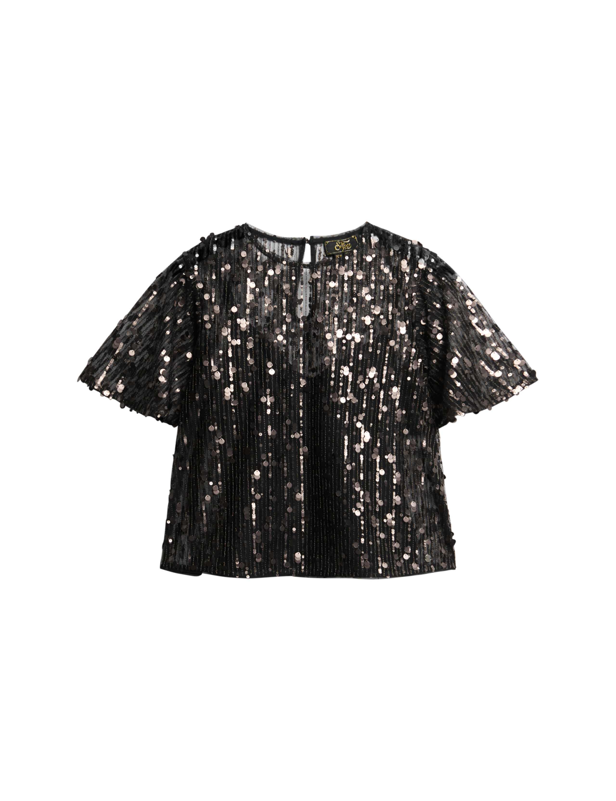 Sheer Sequin Top 2 of 6