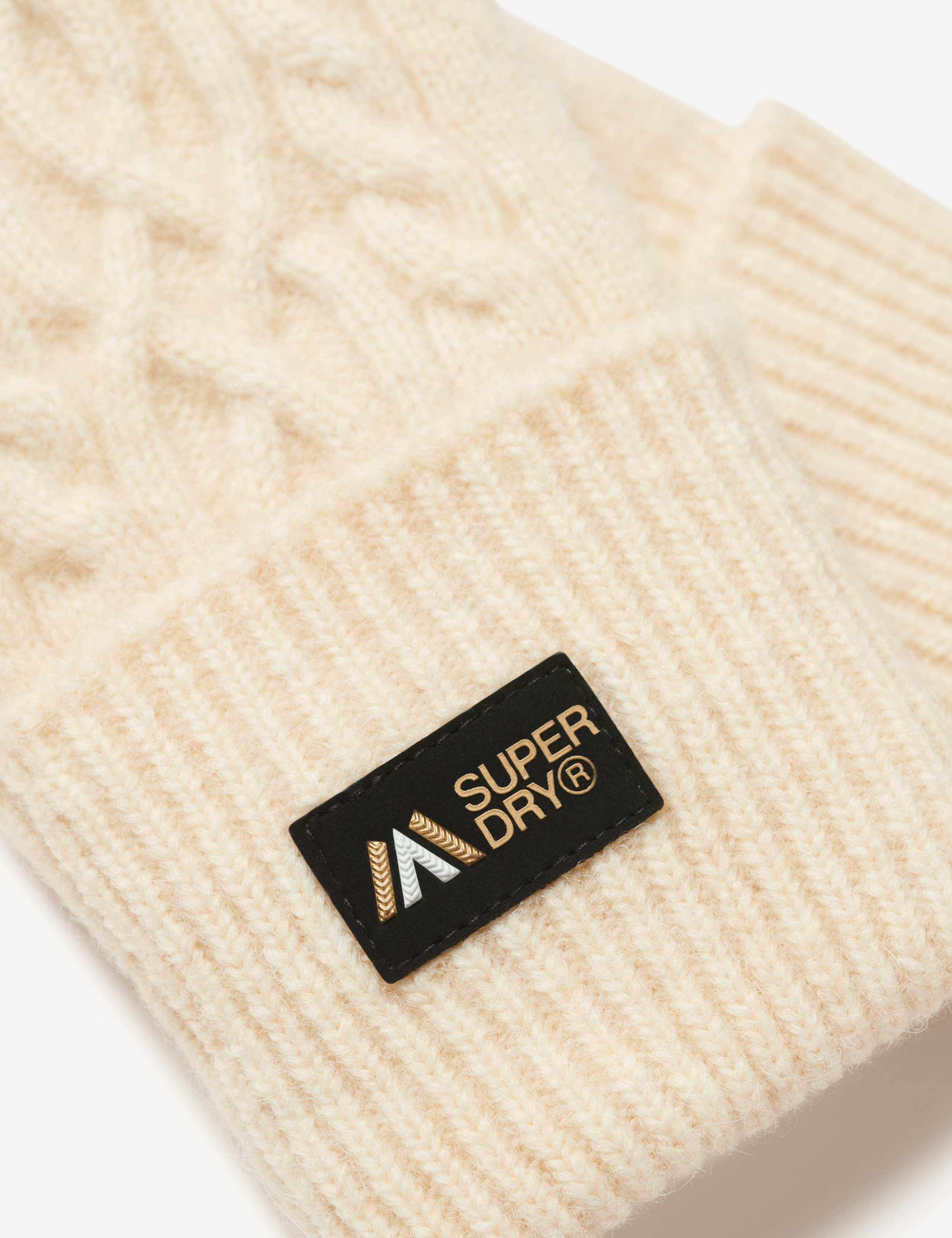 Cable Knit Handwarmer Gloves with Wool 3 of 3