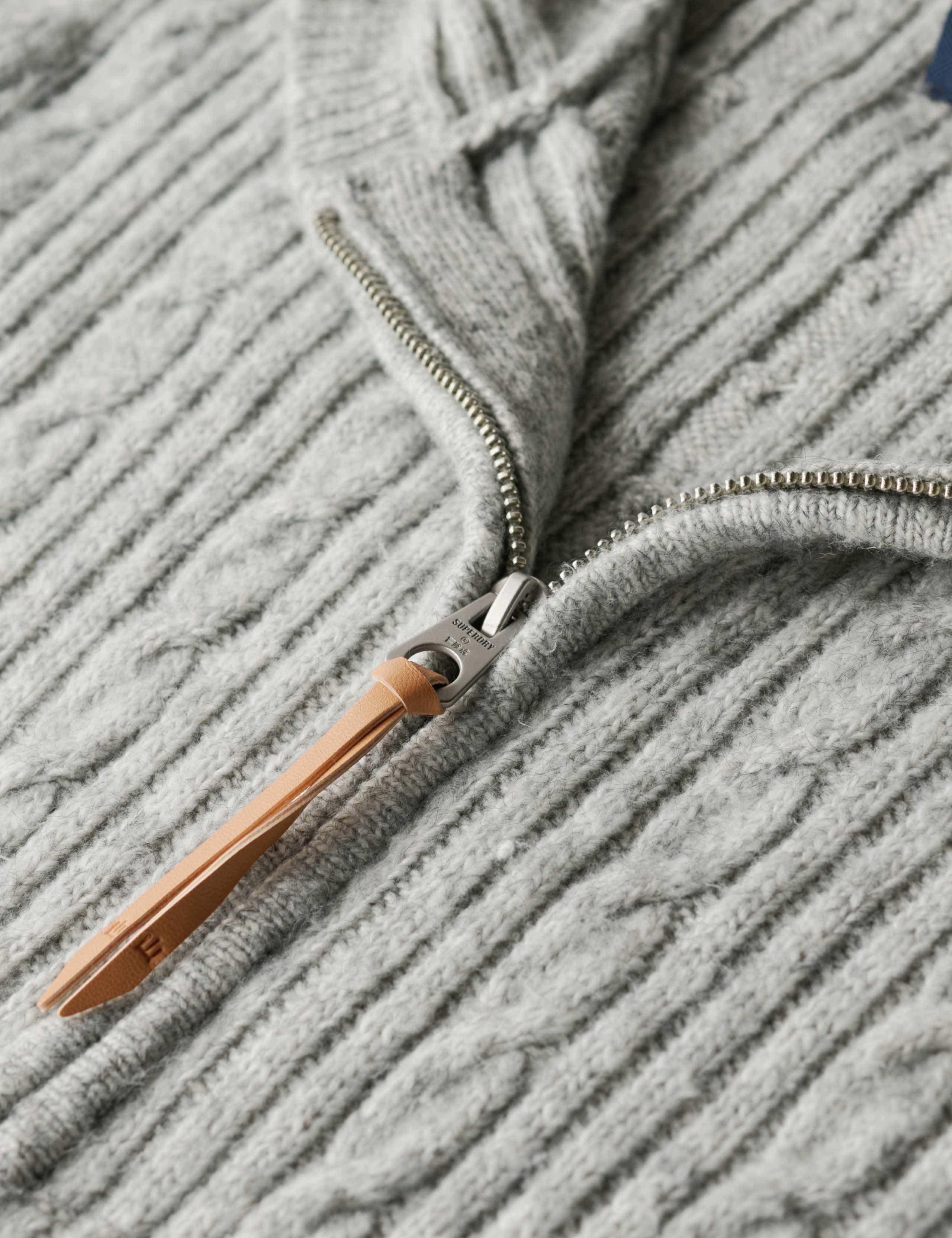 Cable Knit Zip Up Hoodie 6 of 6