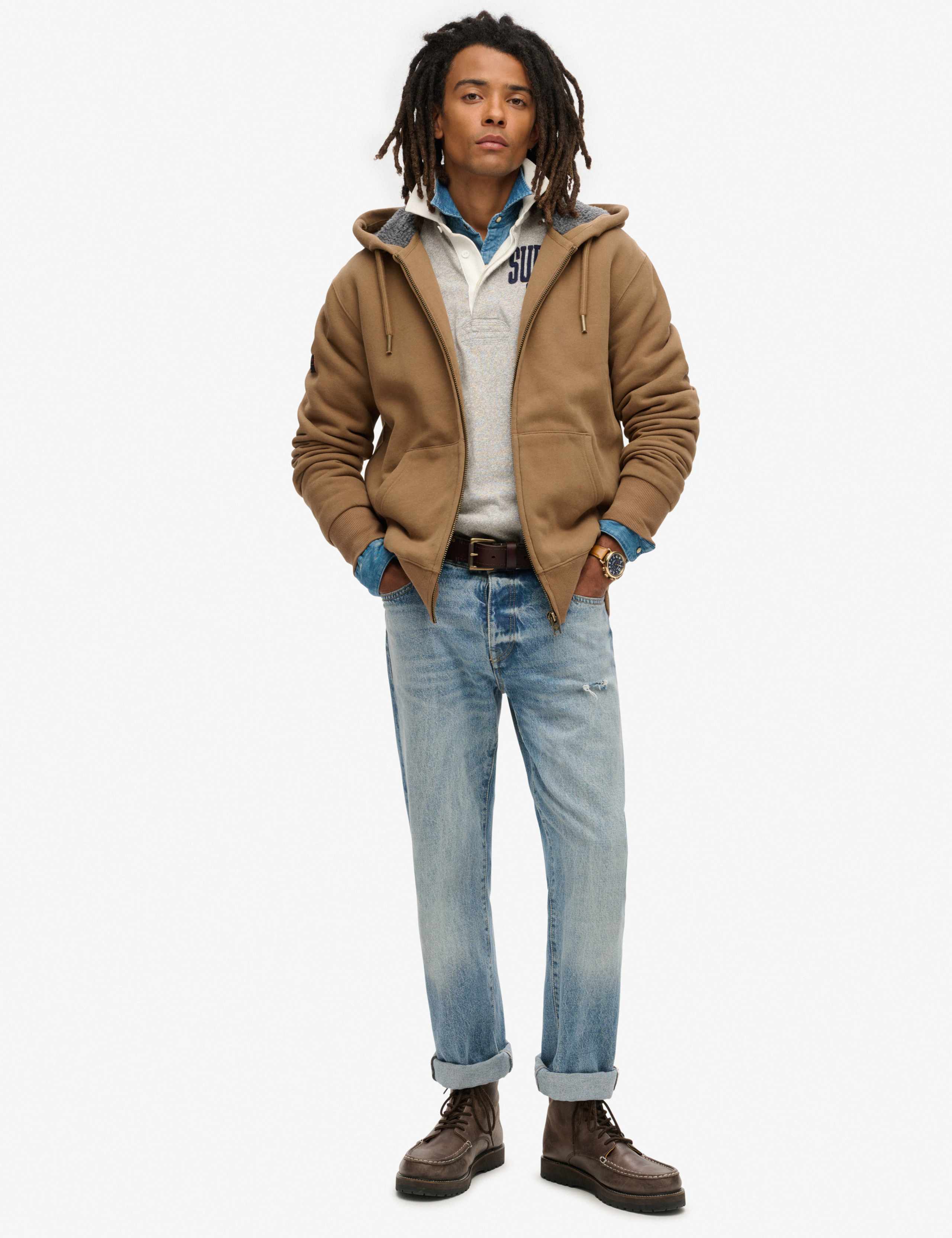 Cotton Rich Zip Up Hoodie 4 of 5