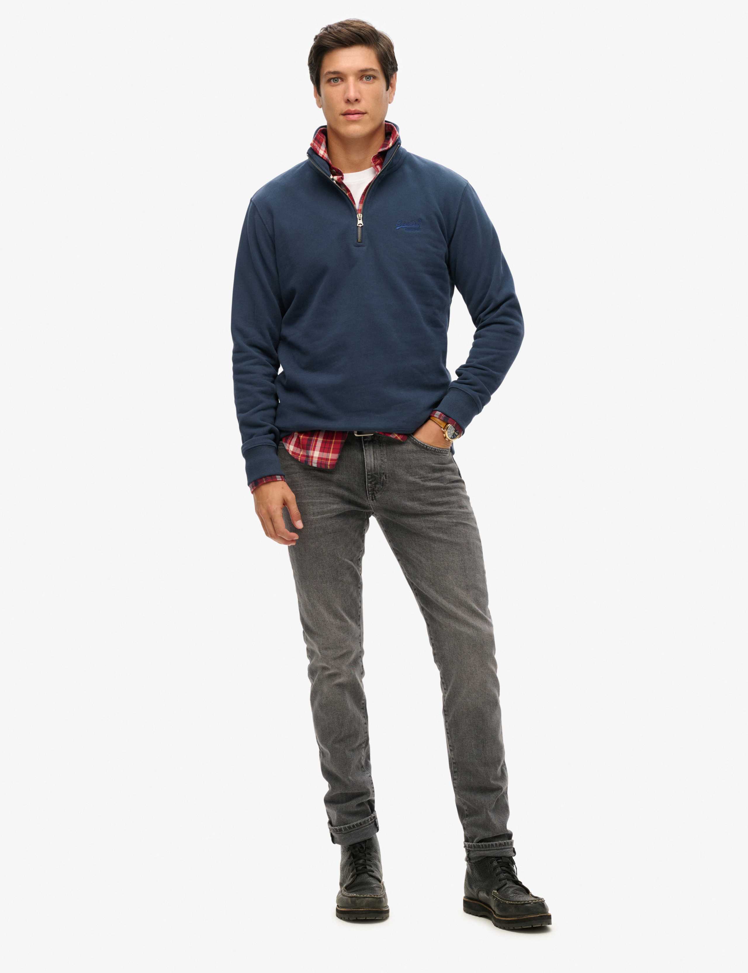 Cotton Rich Half Zip Sweatshirt 3 of 6