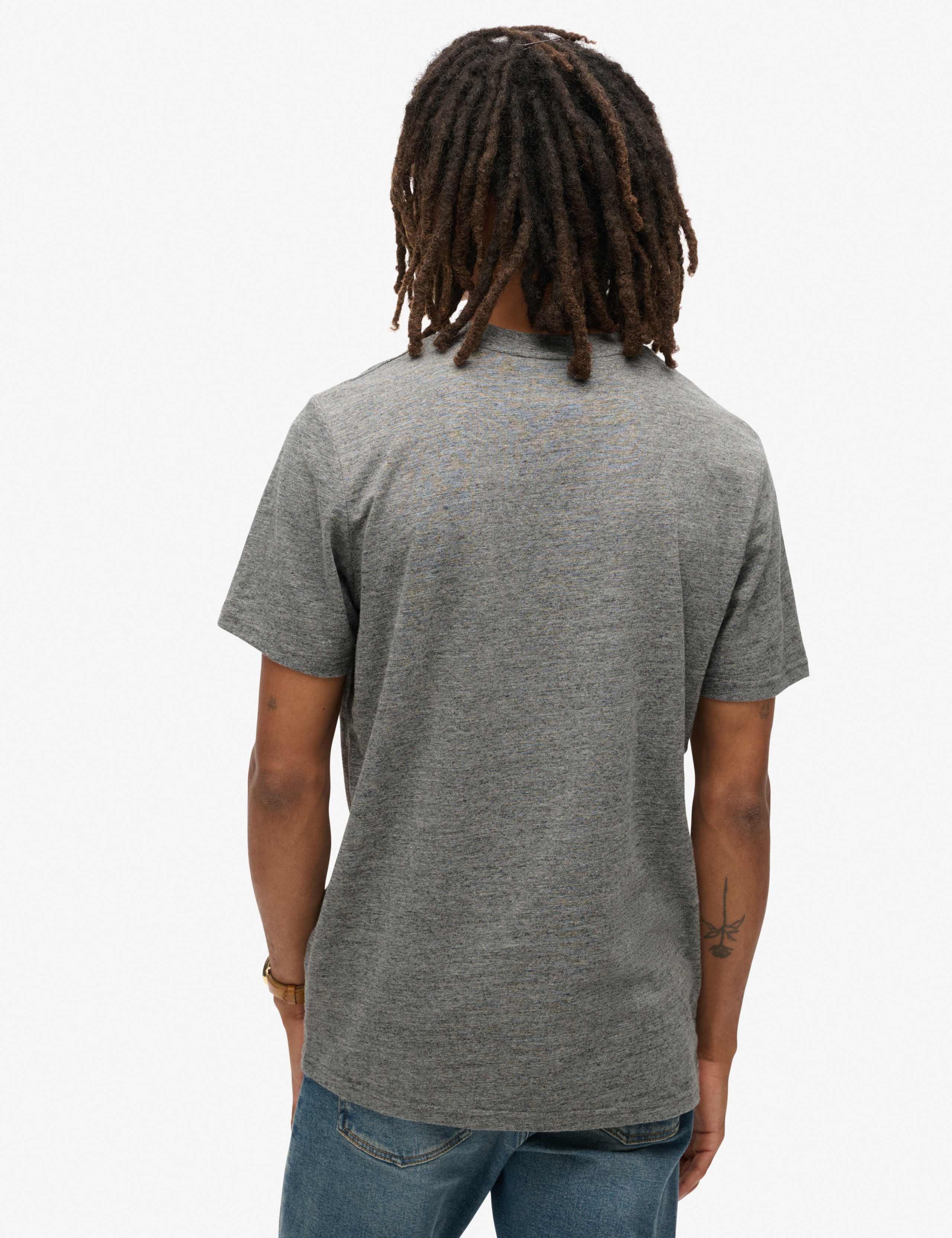 Cotton Rich Embossed Graphic Crew Neck T-Shirt 3 of 6