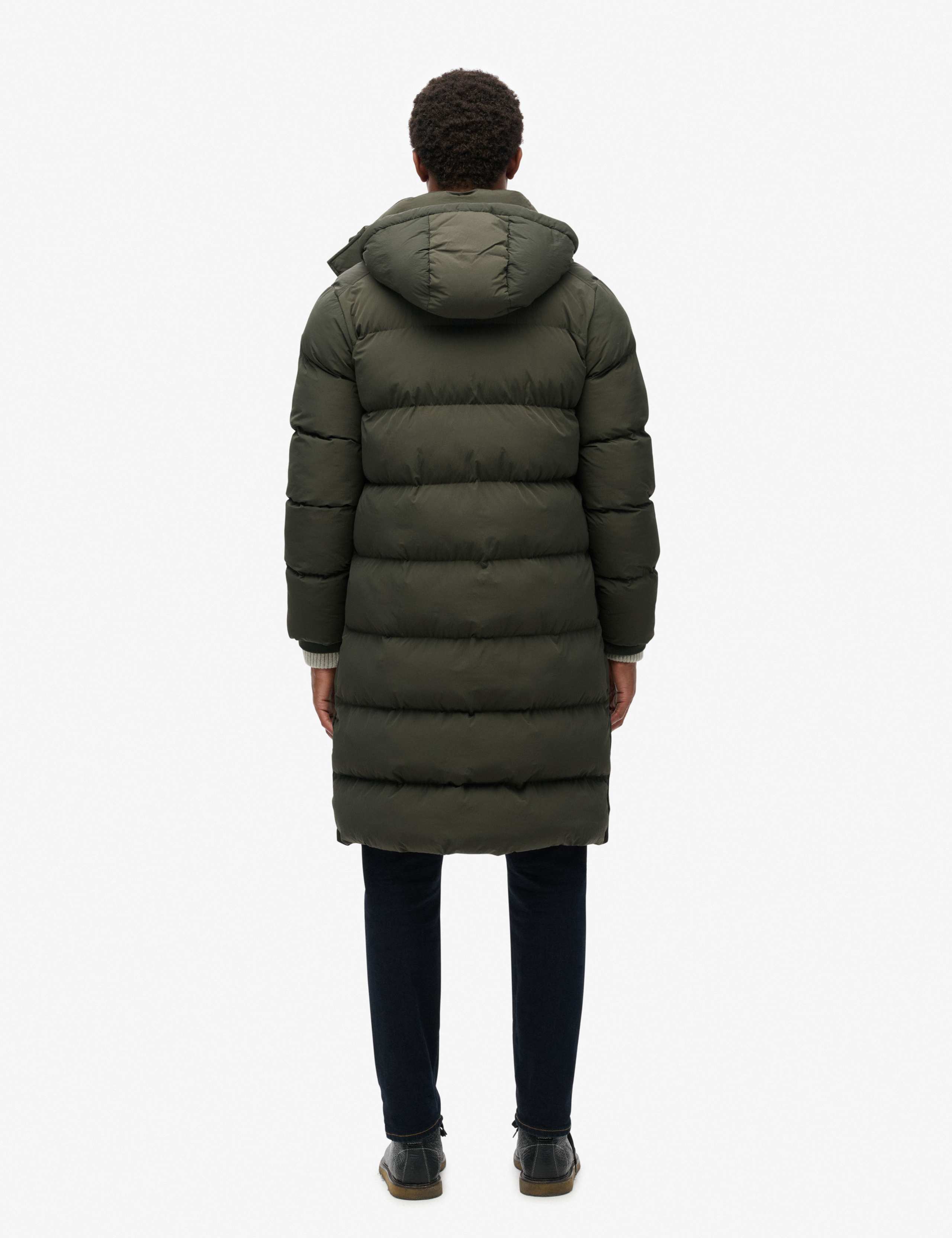 Hooded Padded Longline Parka Jacket 3 of 5