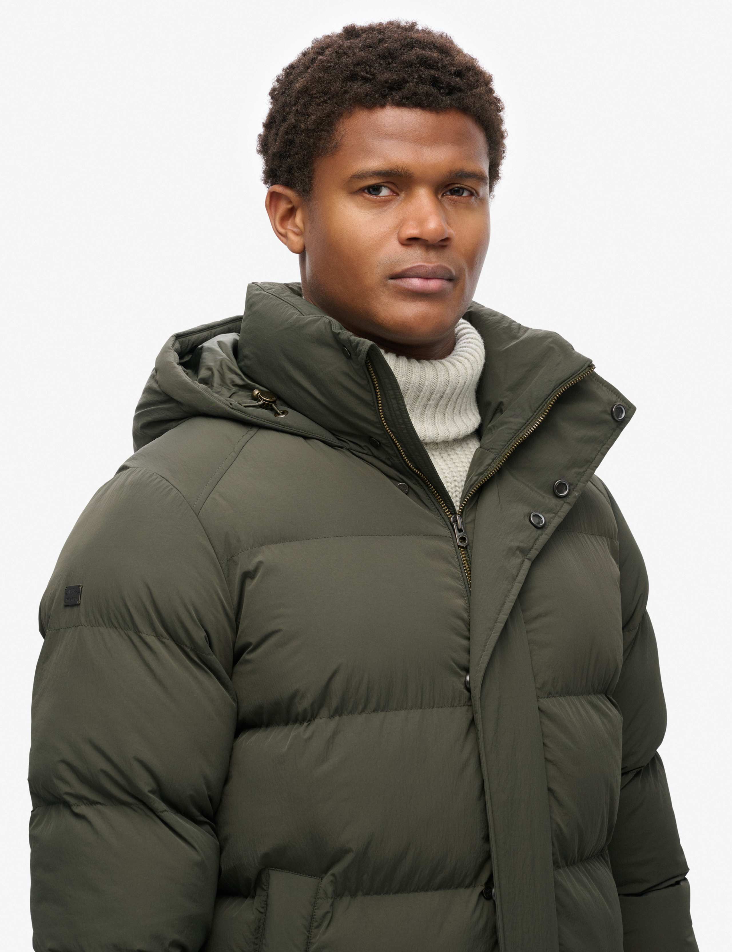 Hooded Padded Longline Parka Jacket 4 of 5