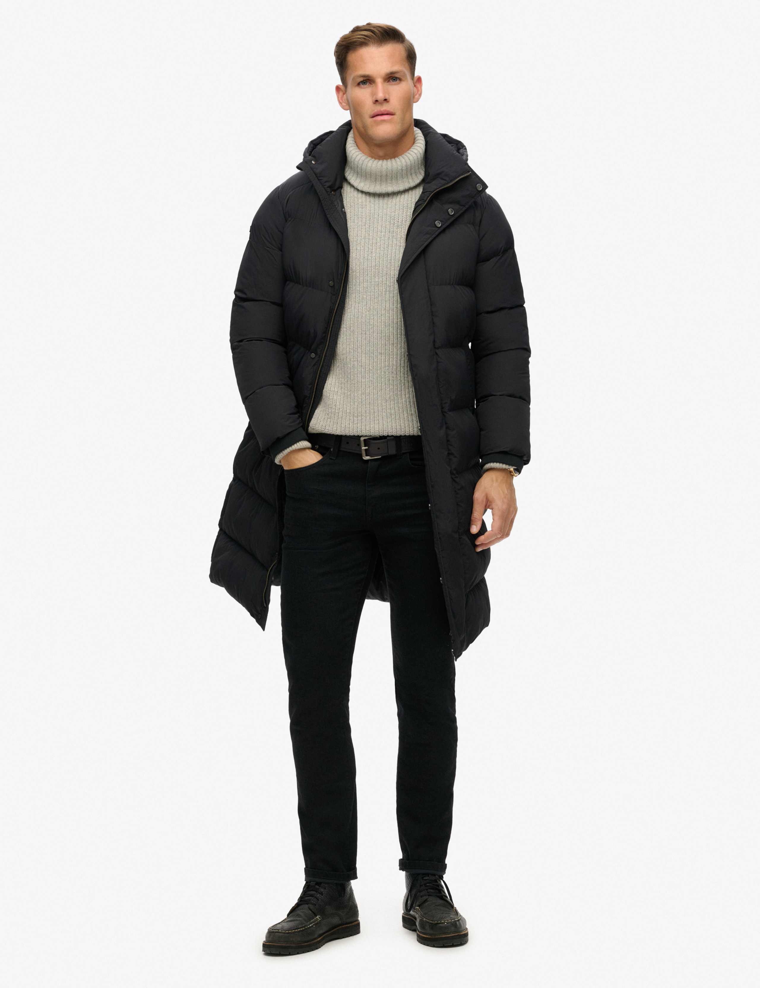 Hooded Padded Longline Parka Jacket 2 of 7