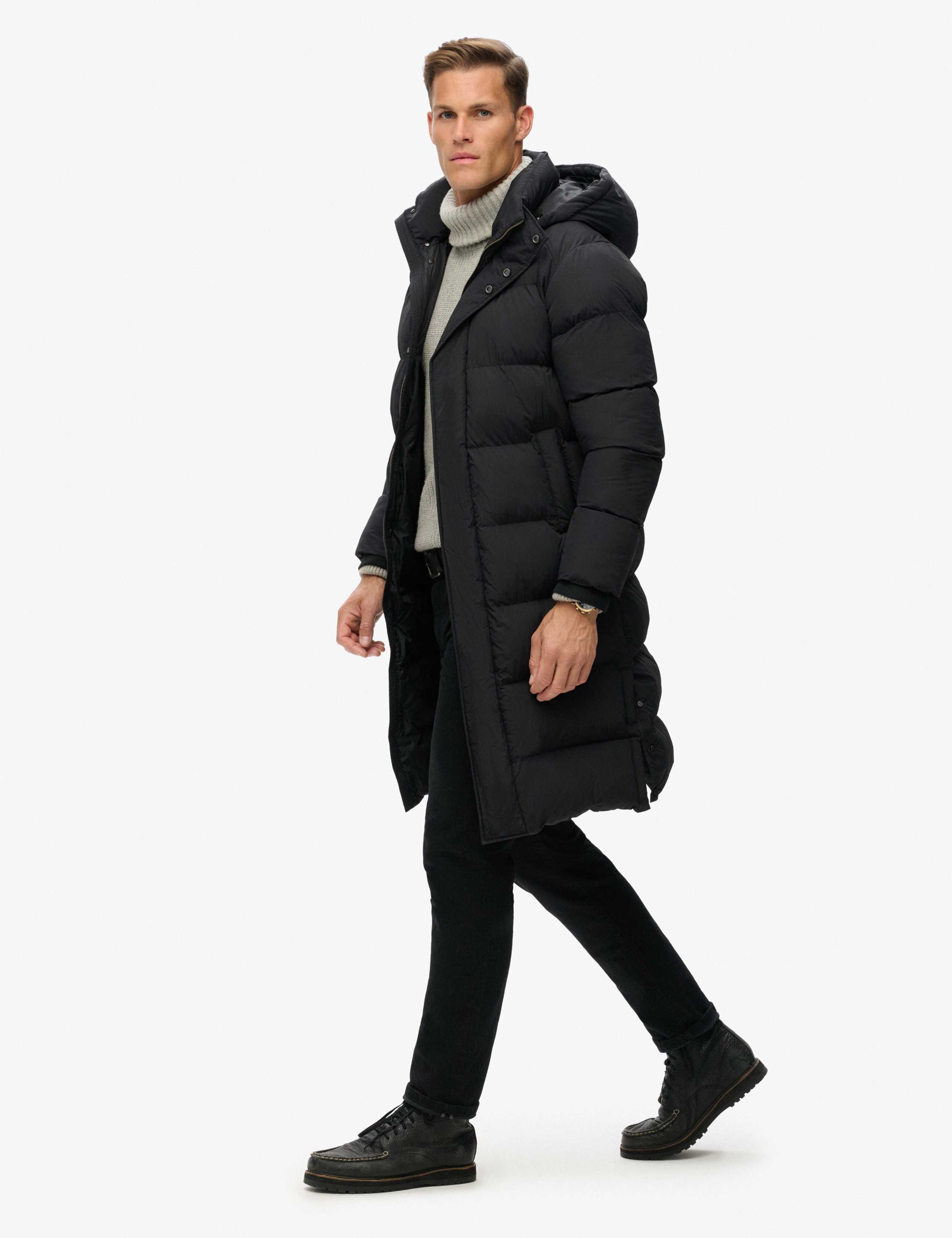 Hooded Padded Longline Parka Jacket 3 of 7
