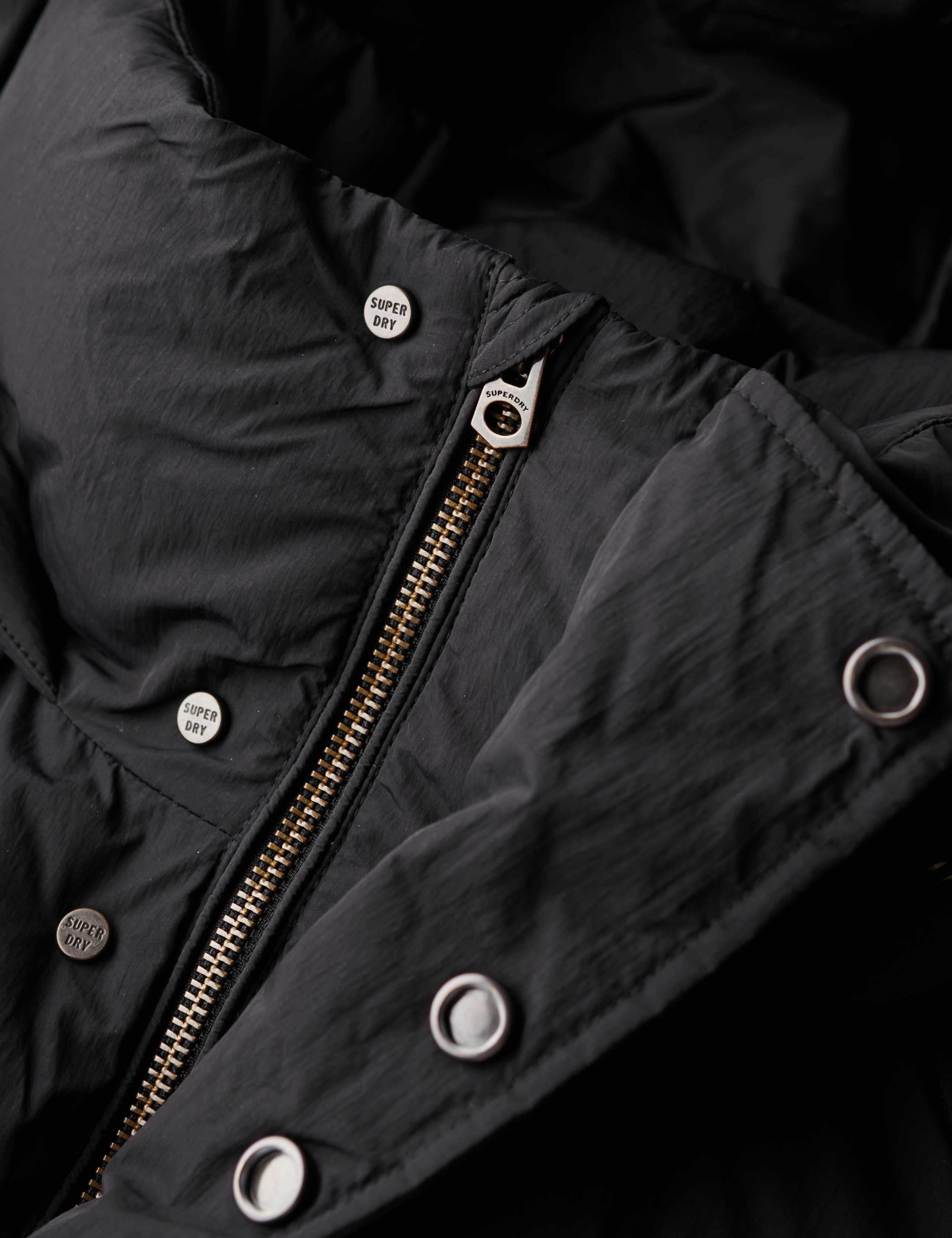 Hooded Padded Longline Parka Jacket 7 of 7