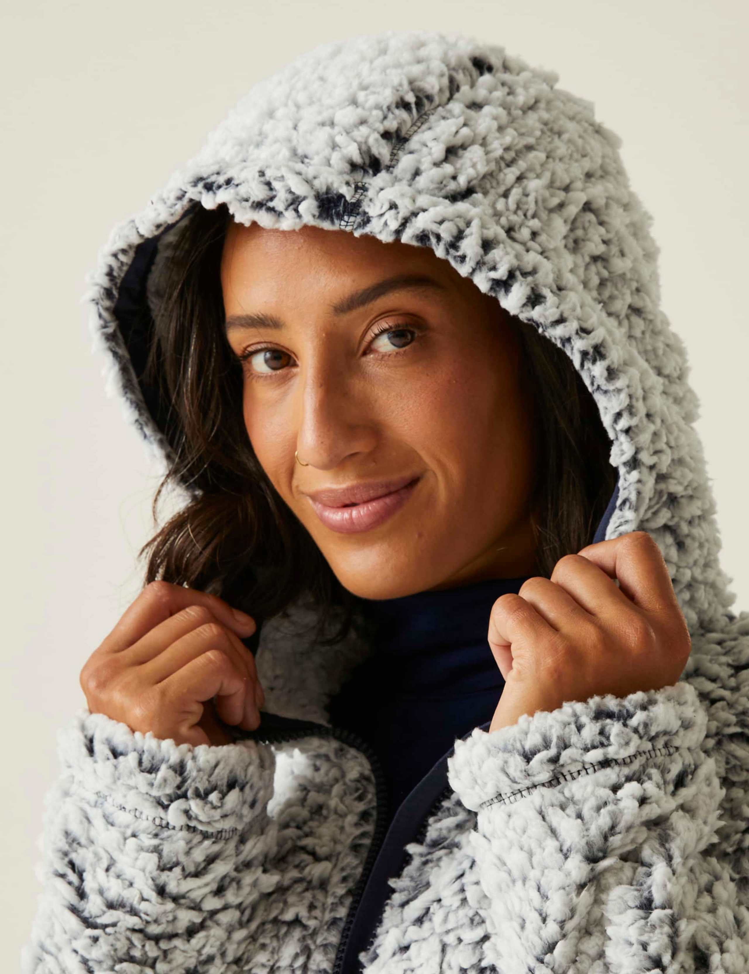 Zelpha Hooded Zip Up Fleece Jacket 5 of 5