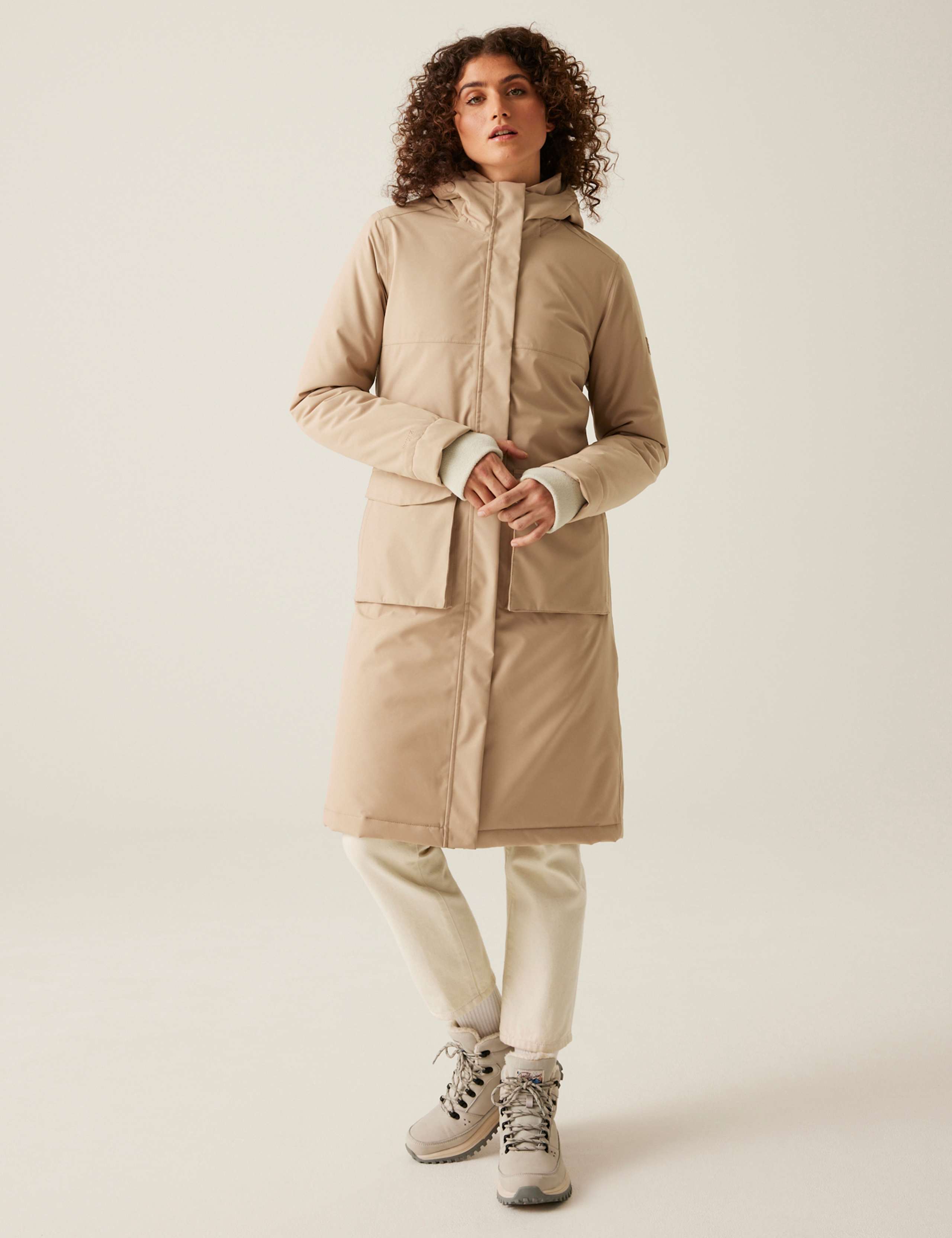 Yarli Waterproof Hooded Longline Raincoat 1 of 7