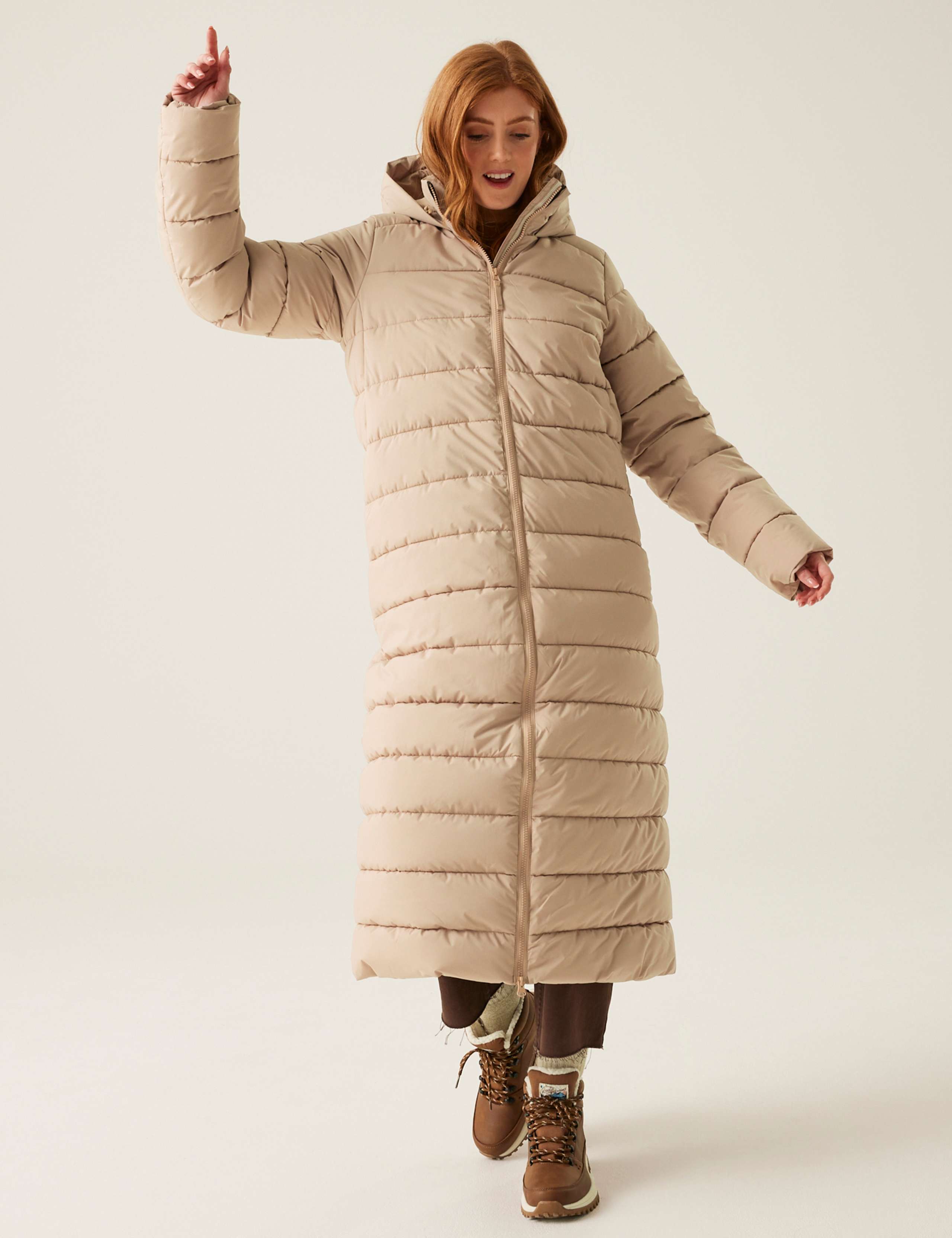 Elender Padded Longline Puffer Coat 1 of 7