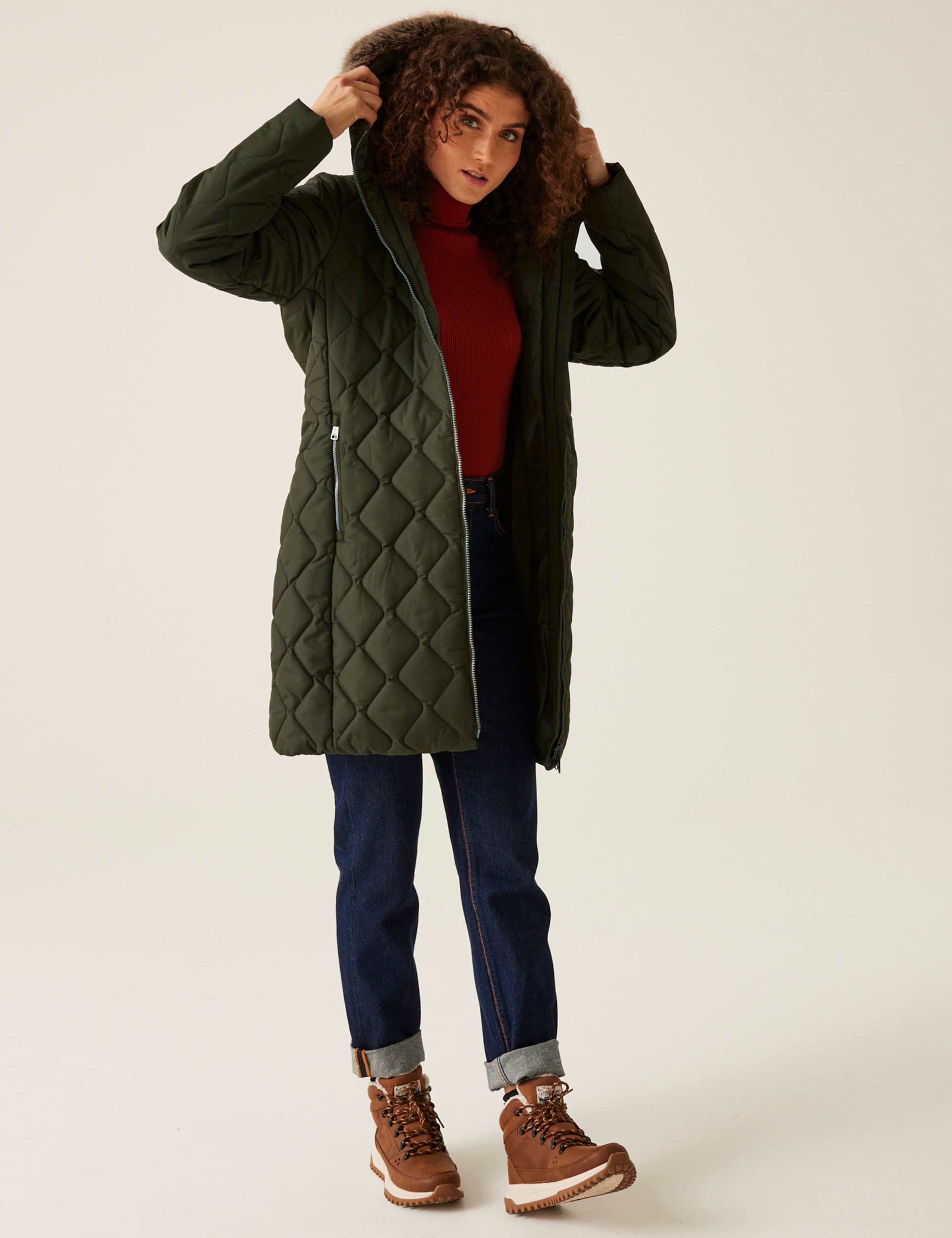 Fritha III Hooded Padded Longline Coat 3 of 7