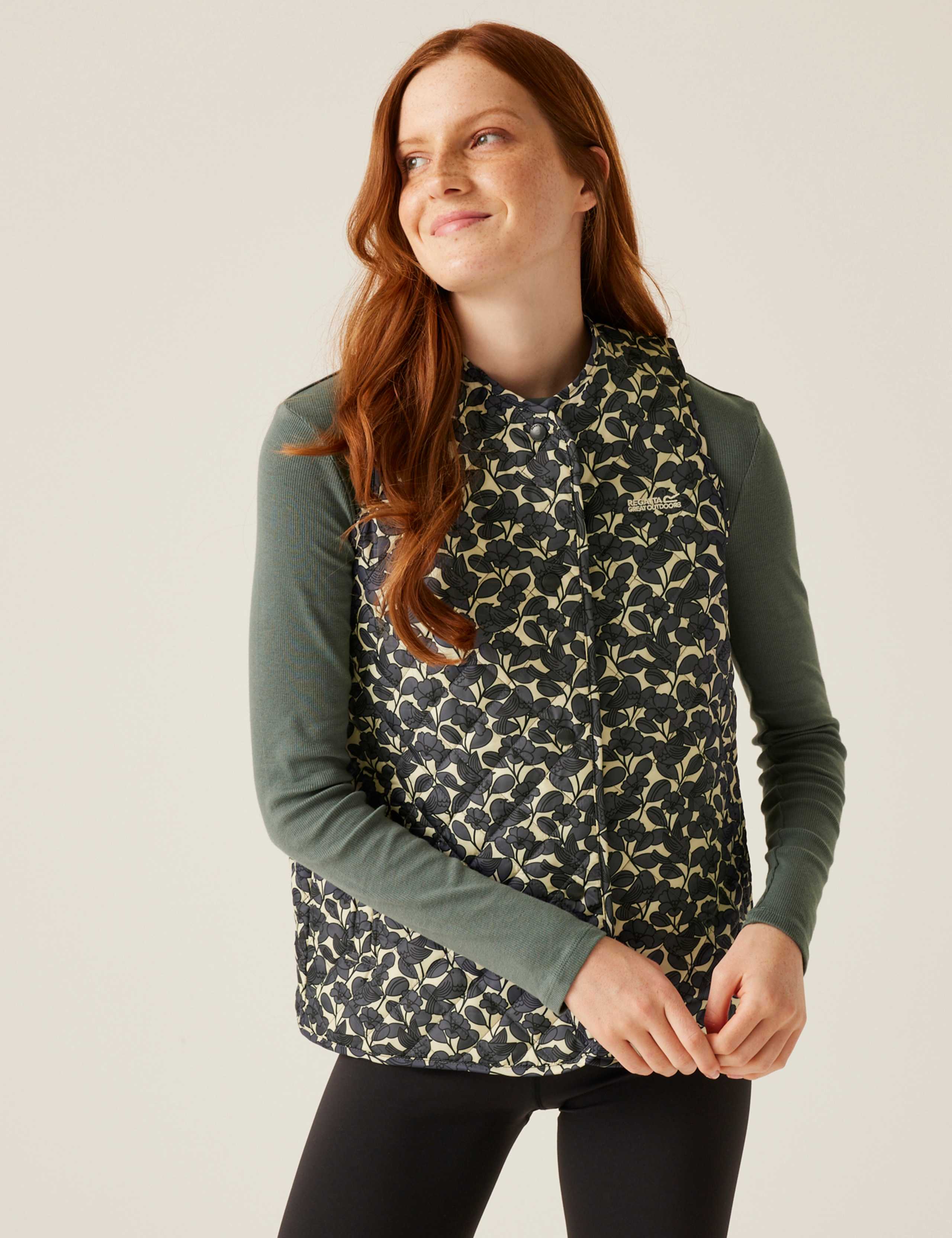 Orla Kiely Quilted Floral Gilet 1 of 6