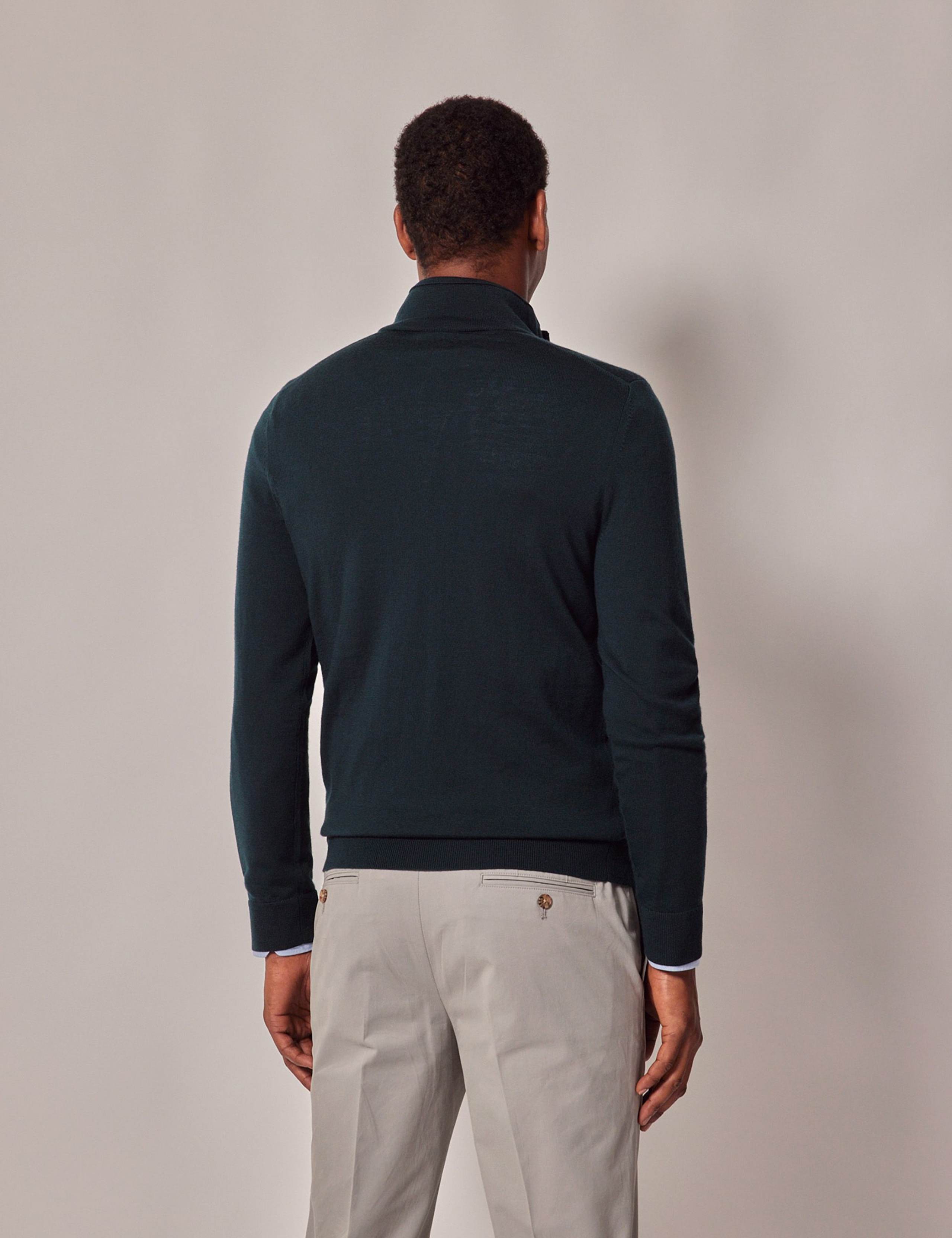 Pure Merino Wool Half Zip Jumper 2 of 2