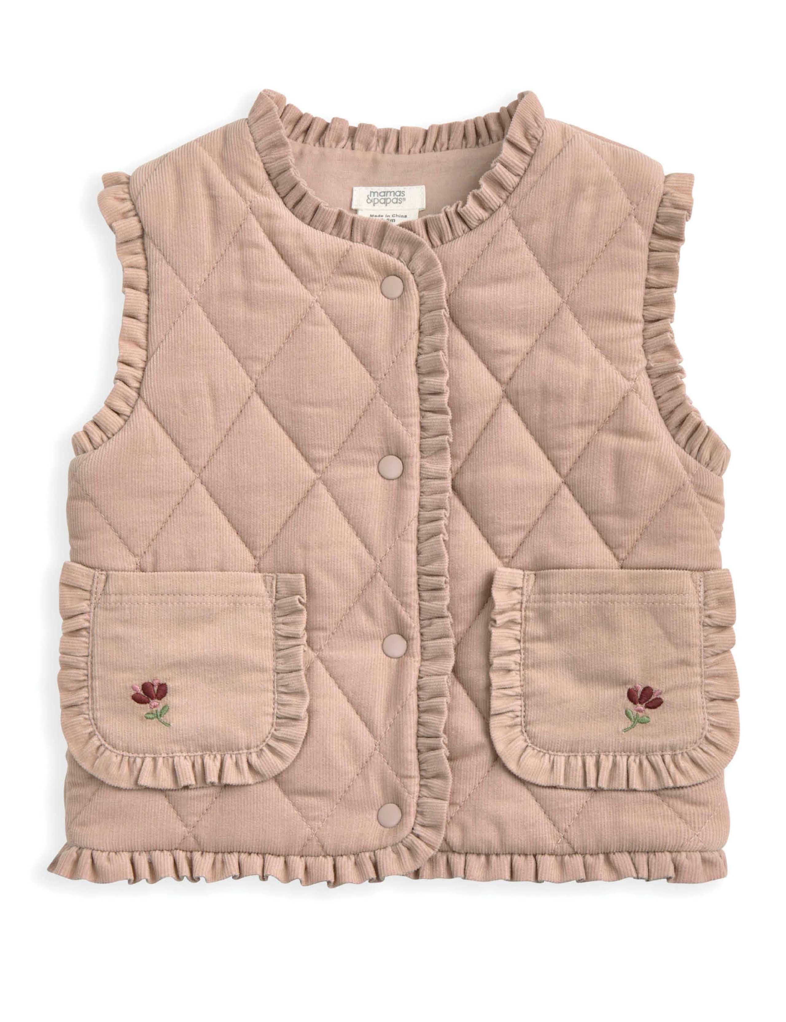 Cord Quilted Gilet (3 Mths-3 Yrs) 2 of 14