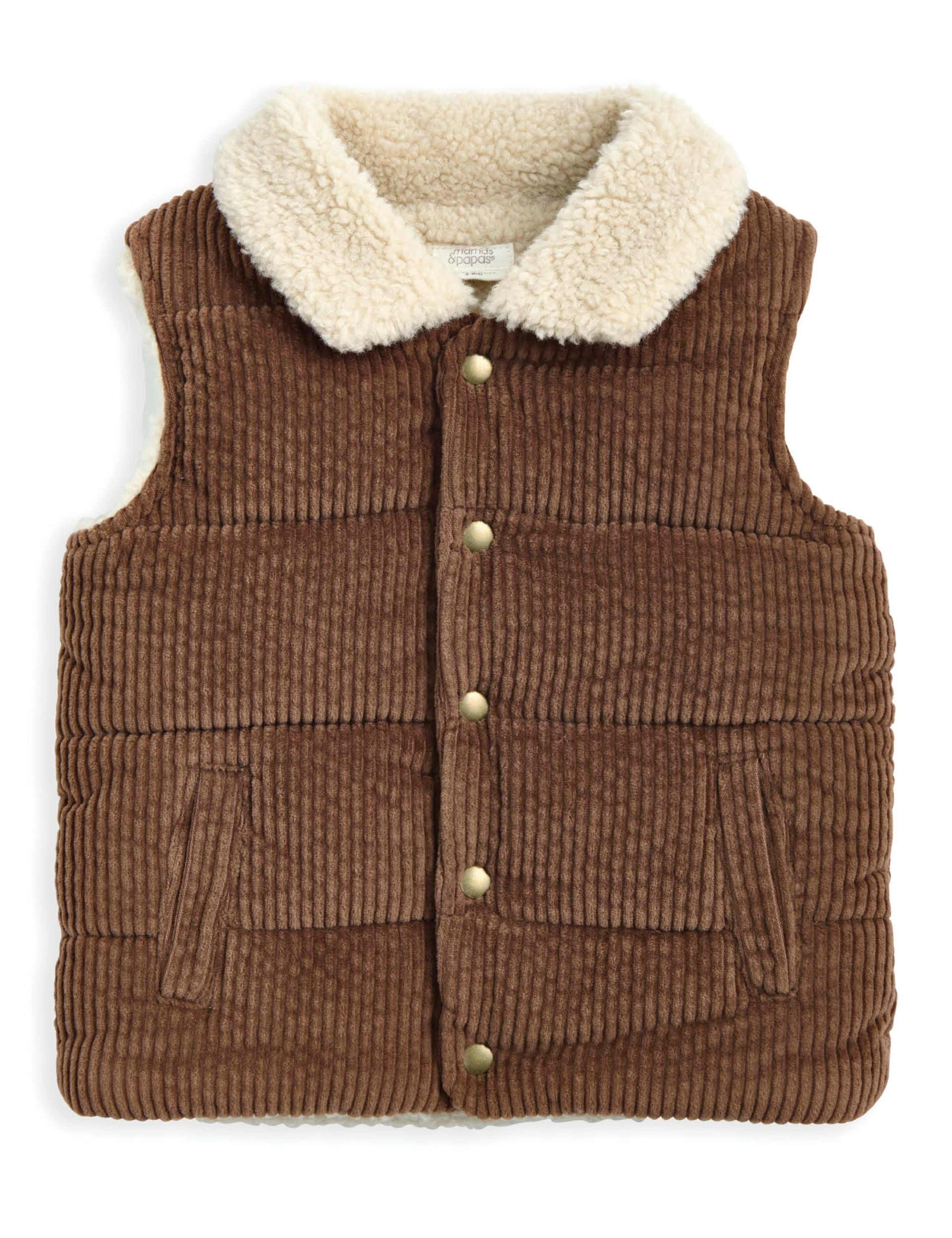 Cord Borg Lined Gilet (3 Mths-3 Yrs) 3 of 3