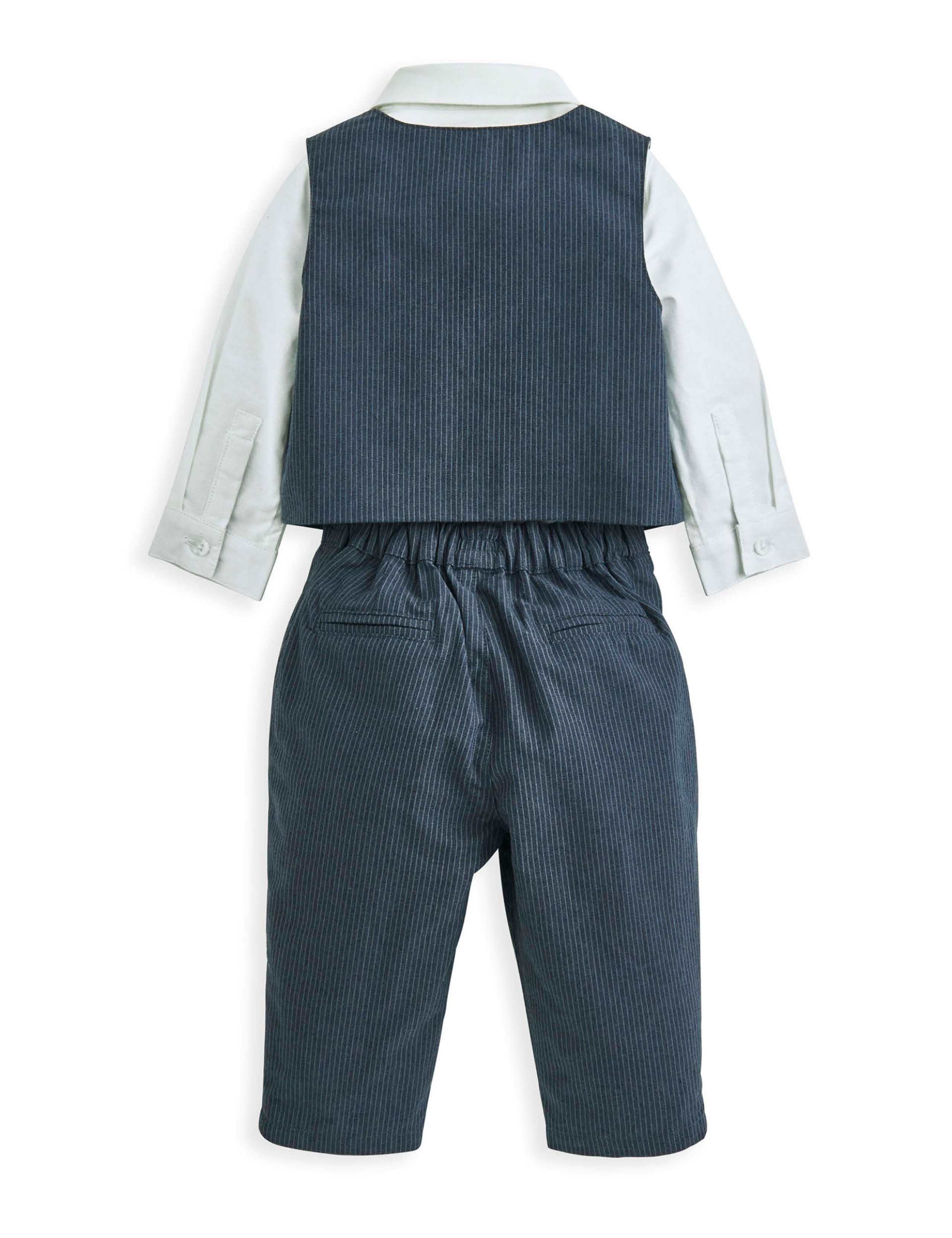 4pc Pure Cotton Top & Bottom Suit Set (3 Mths-3 Yrs) 3 of 7