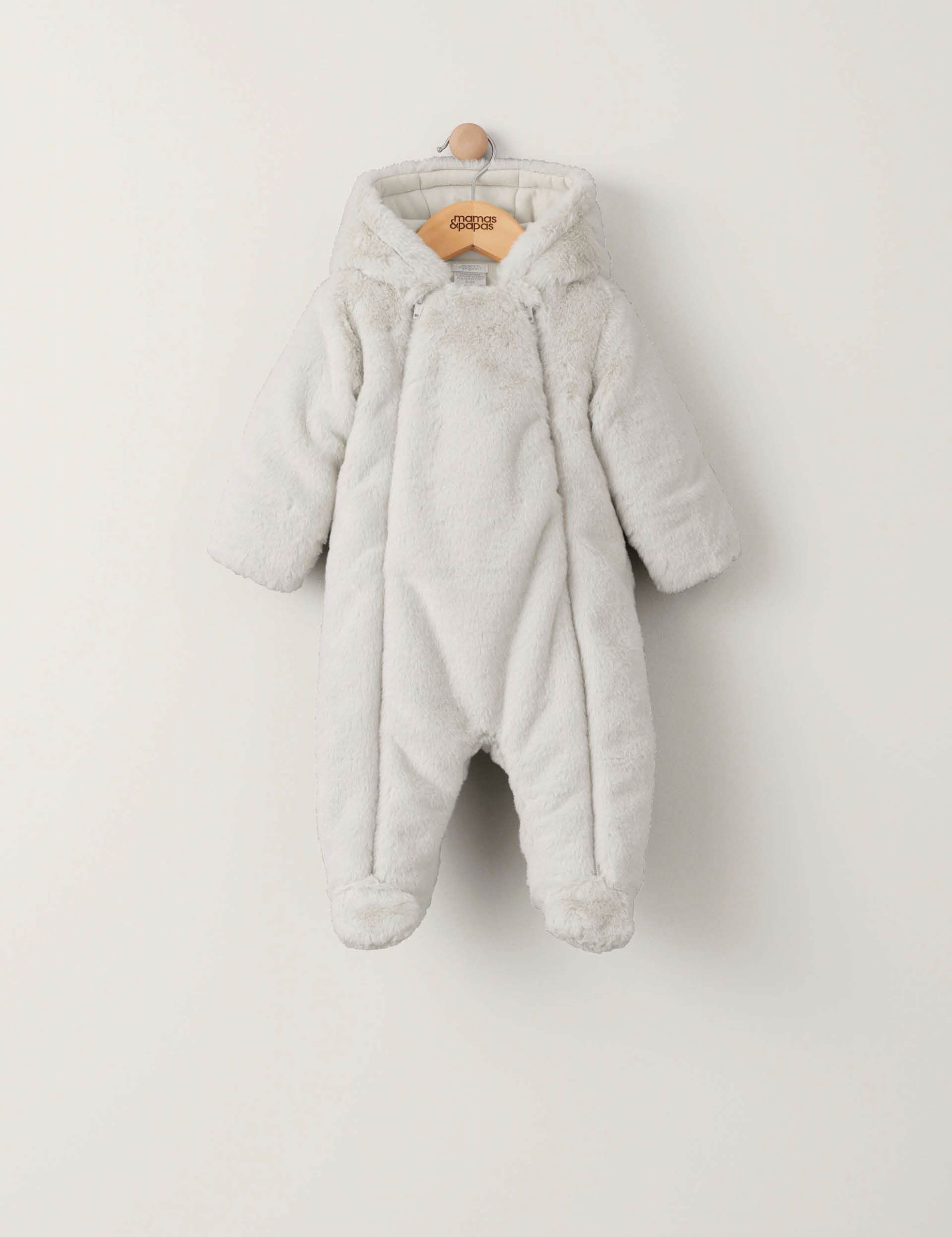Faux Fur Pramsuit (0-12 Mths) 2 of 3