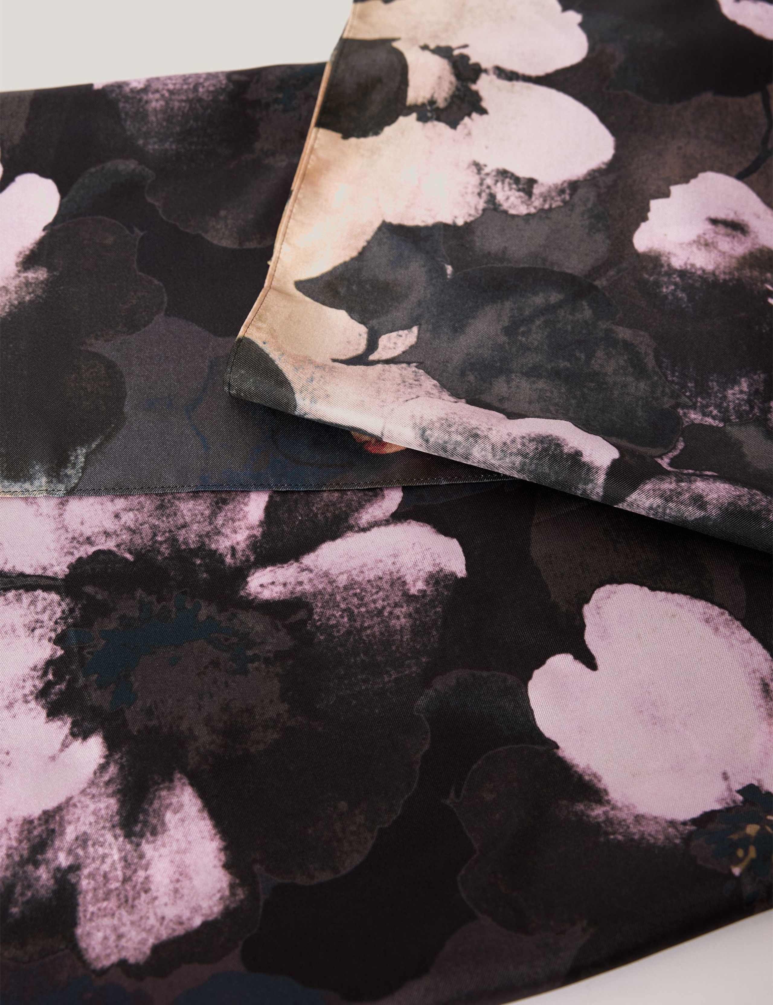 Pure Silk Floral Scarf 3 of 5