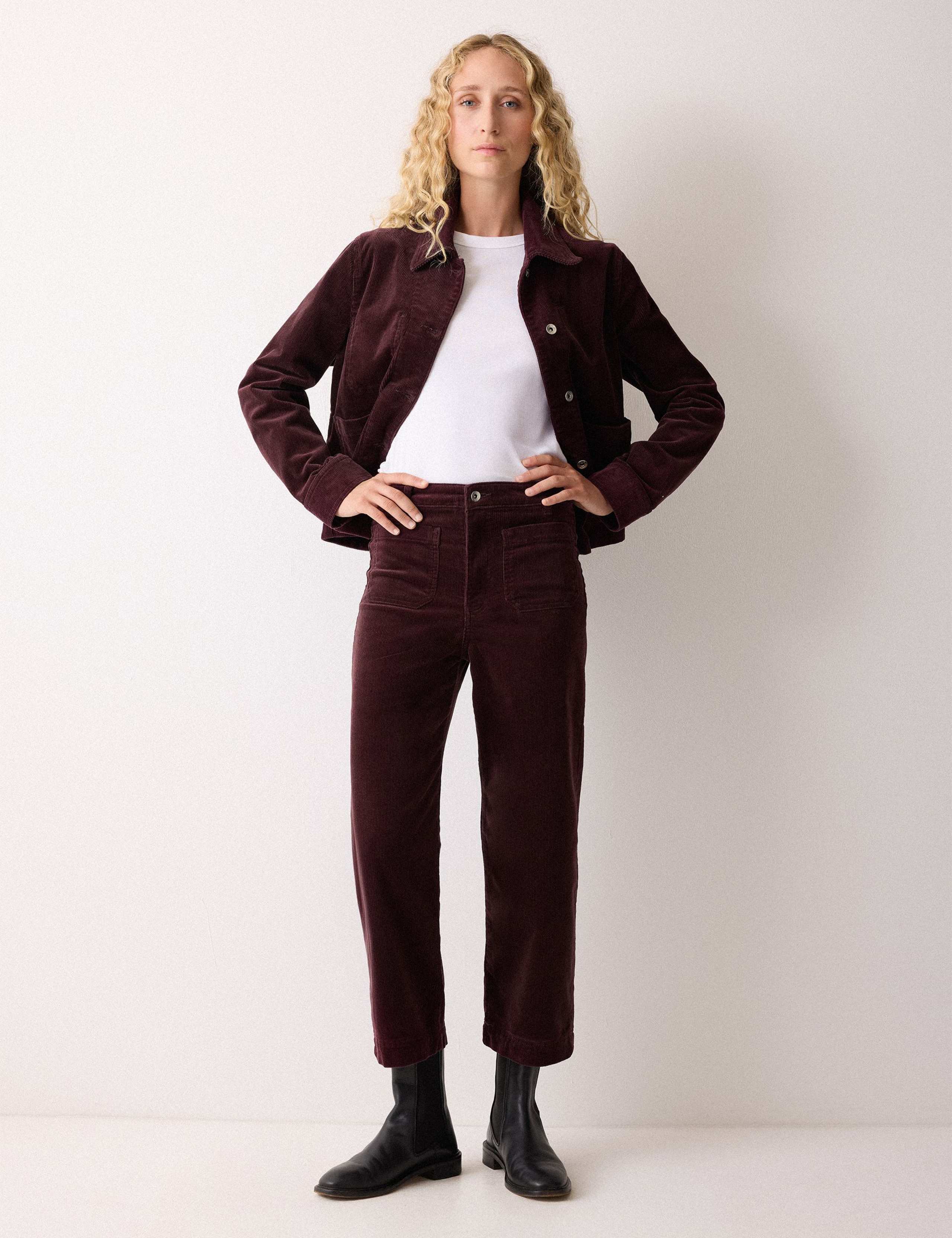 Cord High Waisted Wide Leg Jeans 6 of 6