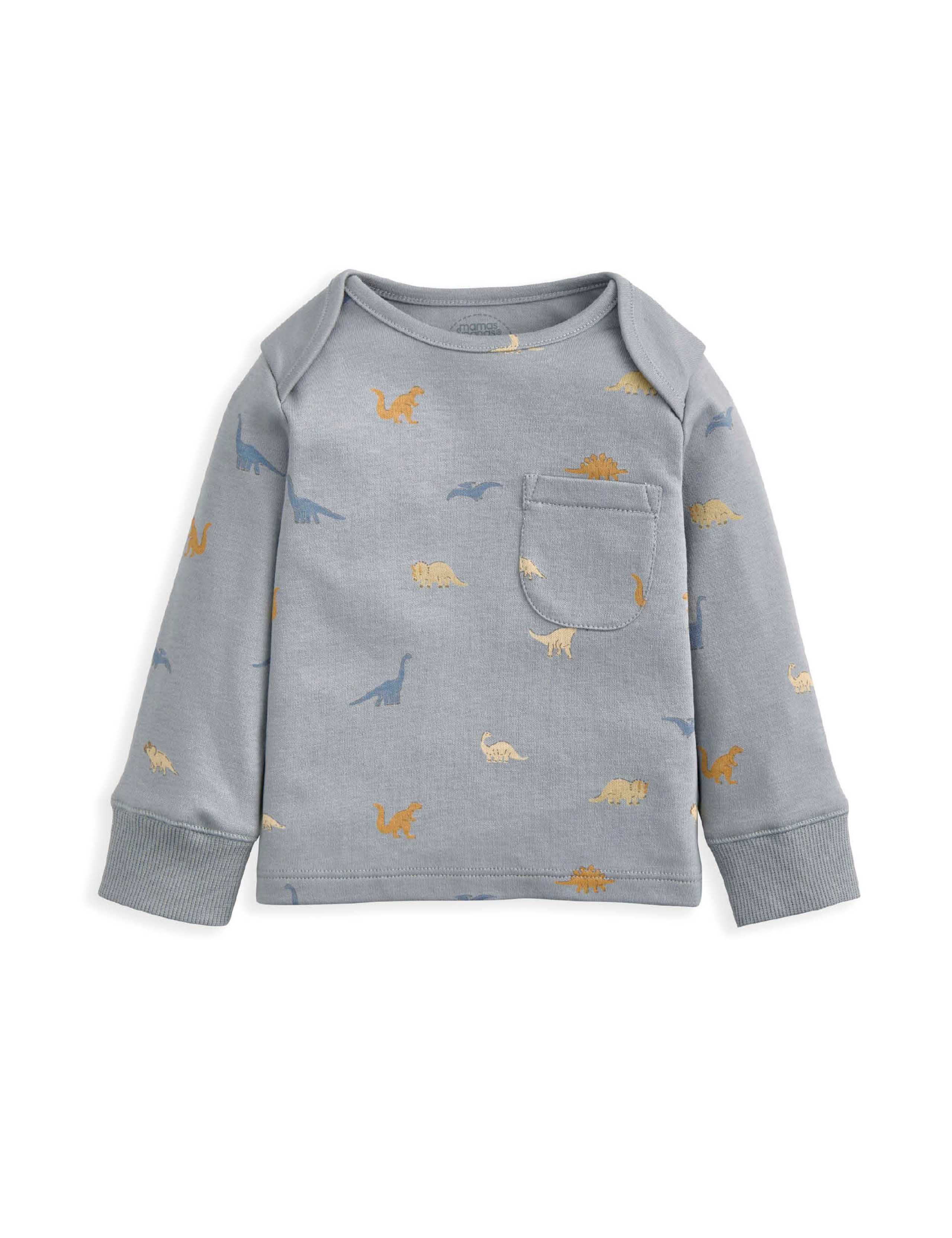 Pure Cotton Dinosaur Print Pyjamas (3-36 Mths) 4 of 4